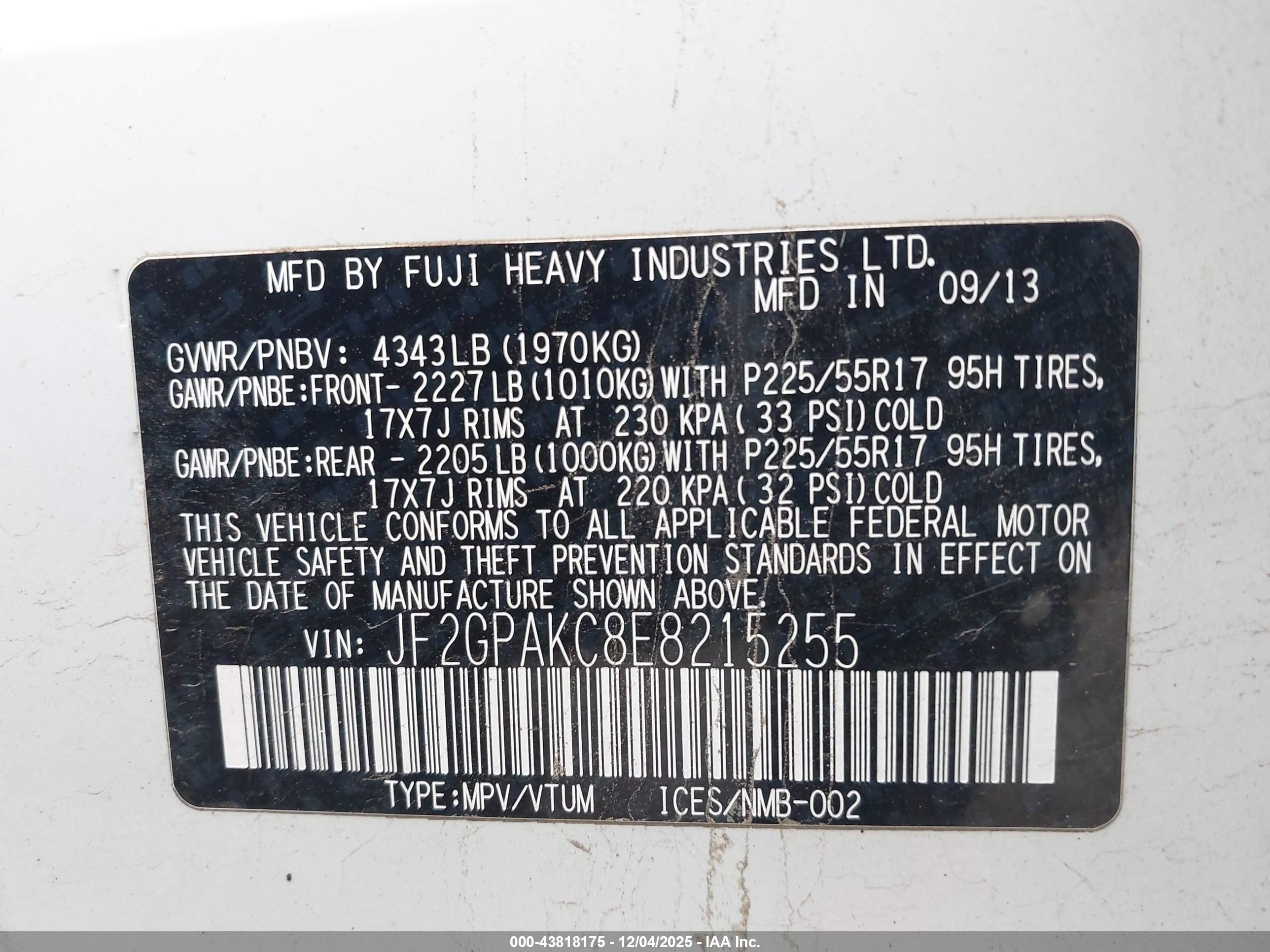 SUBARU XV image 9
