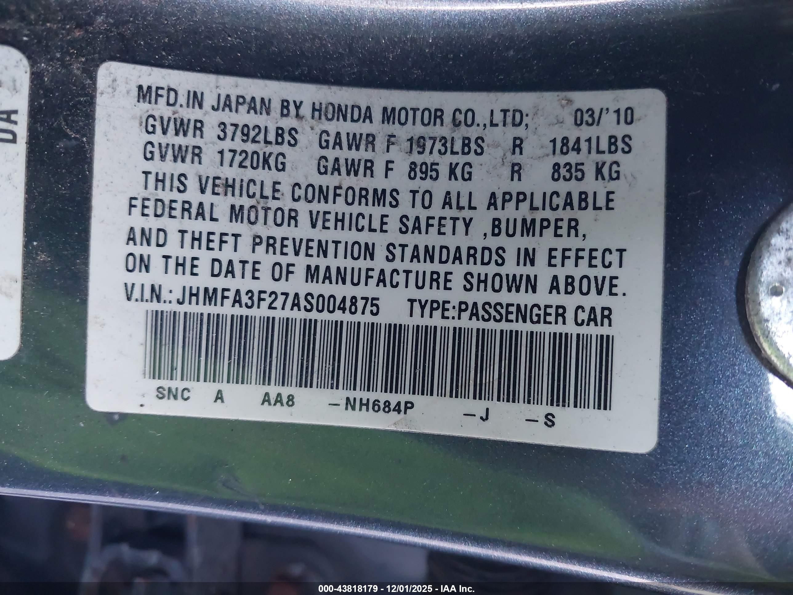 HONDA CIVIC image 9