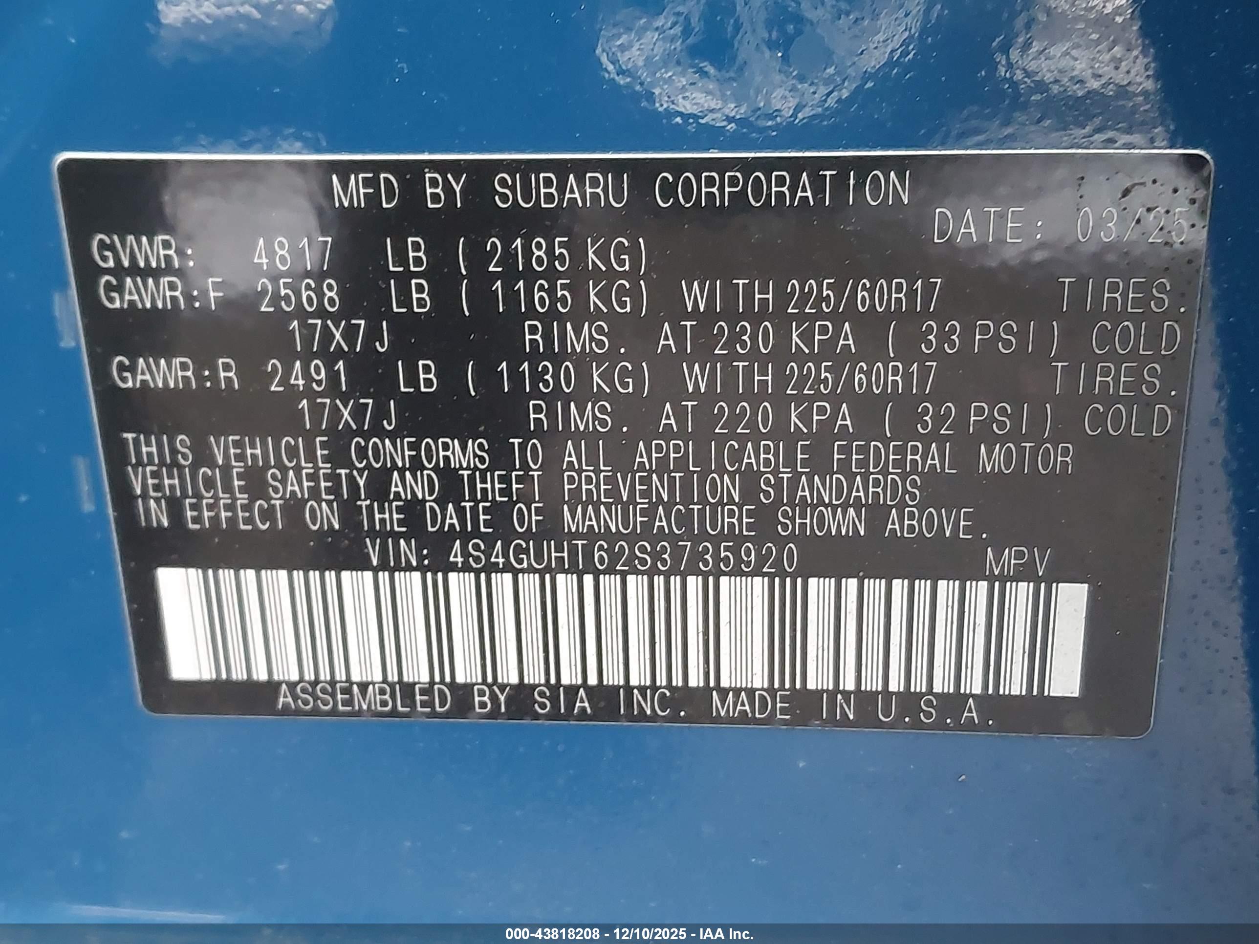SUBARU CROSSTREK image 9