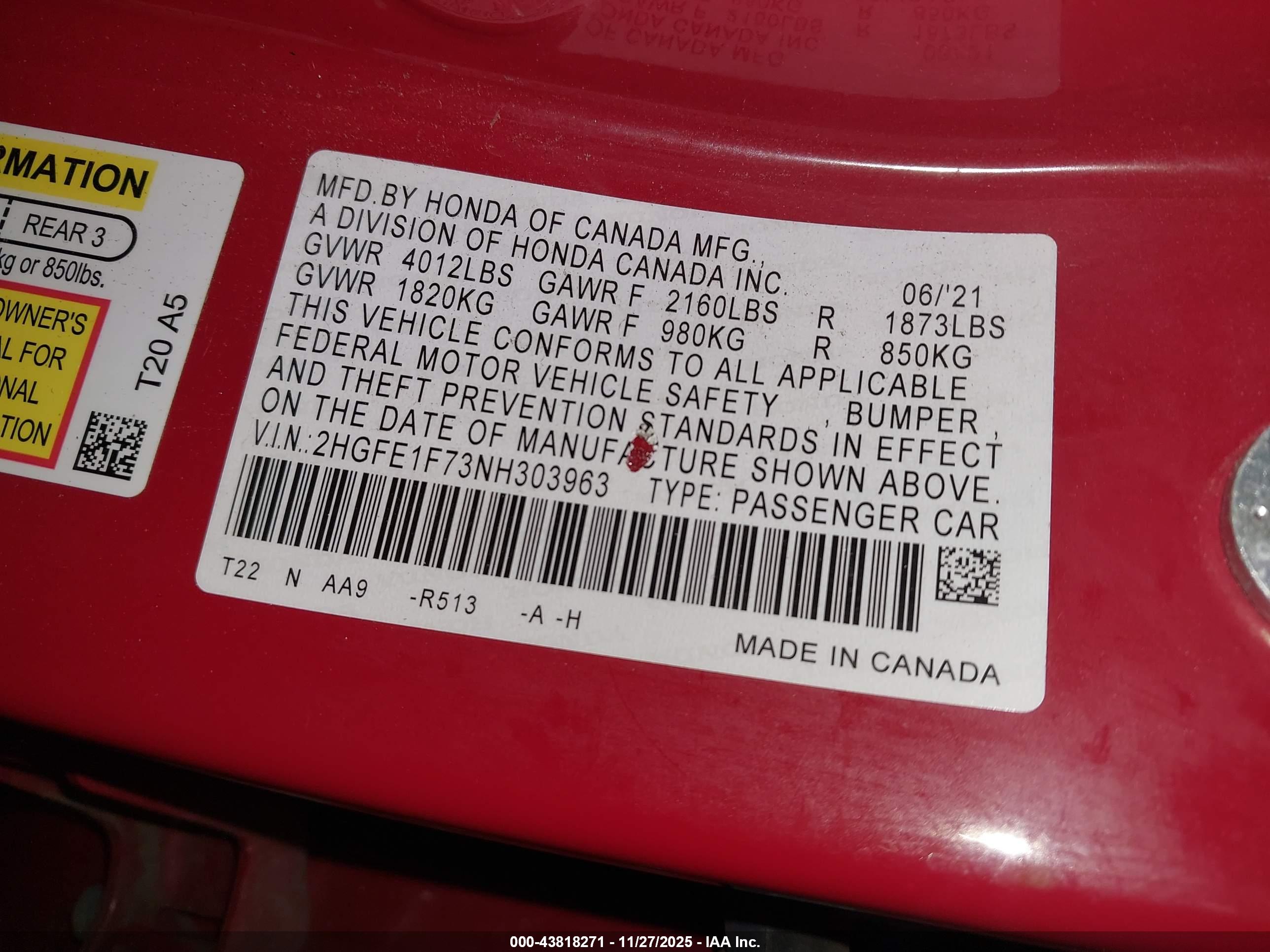 HONDA CIVIC image 9