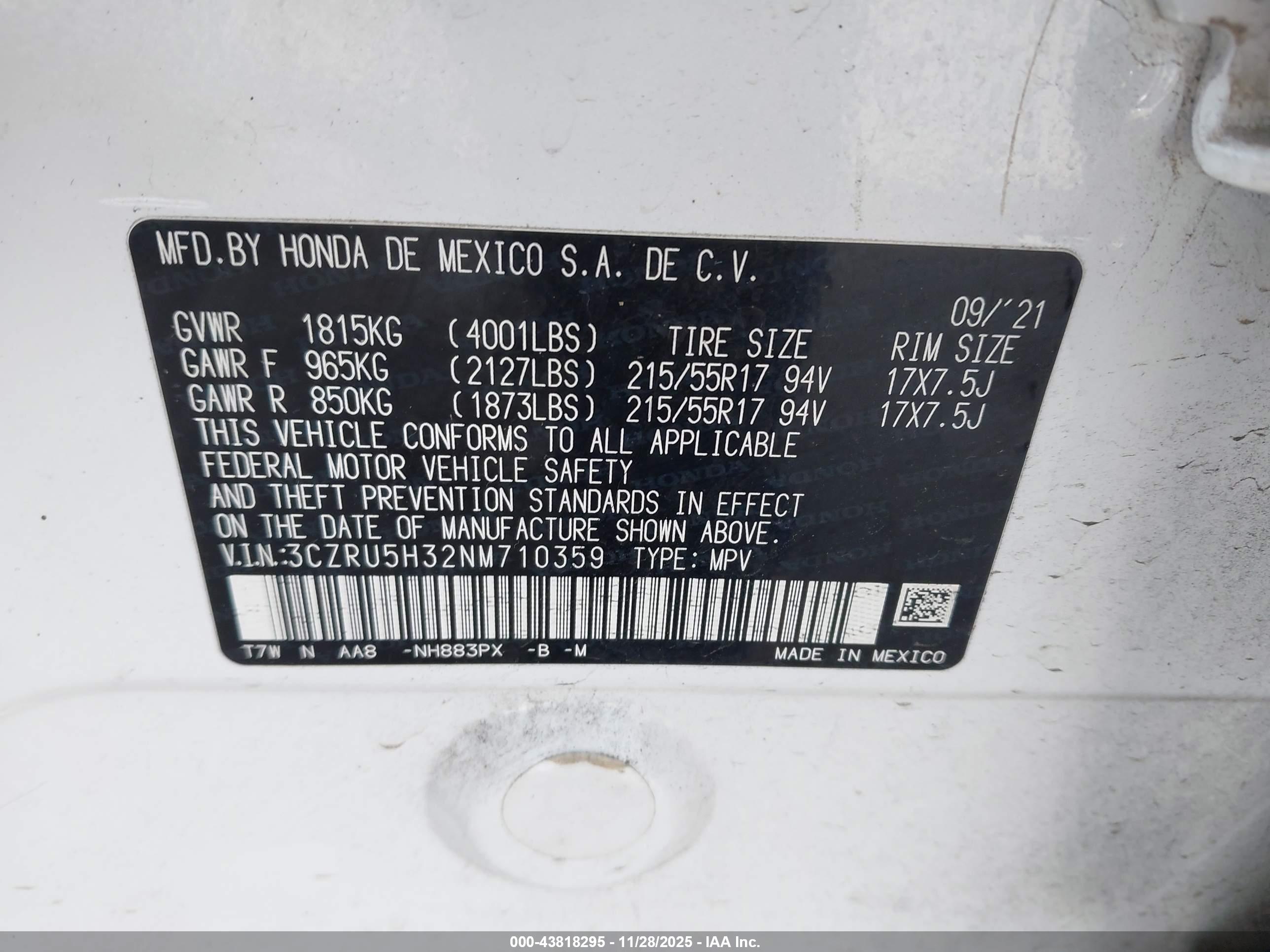 HONDA HR-V image 9