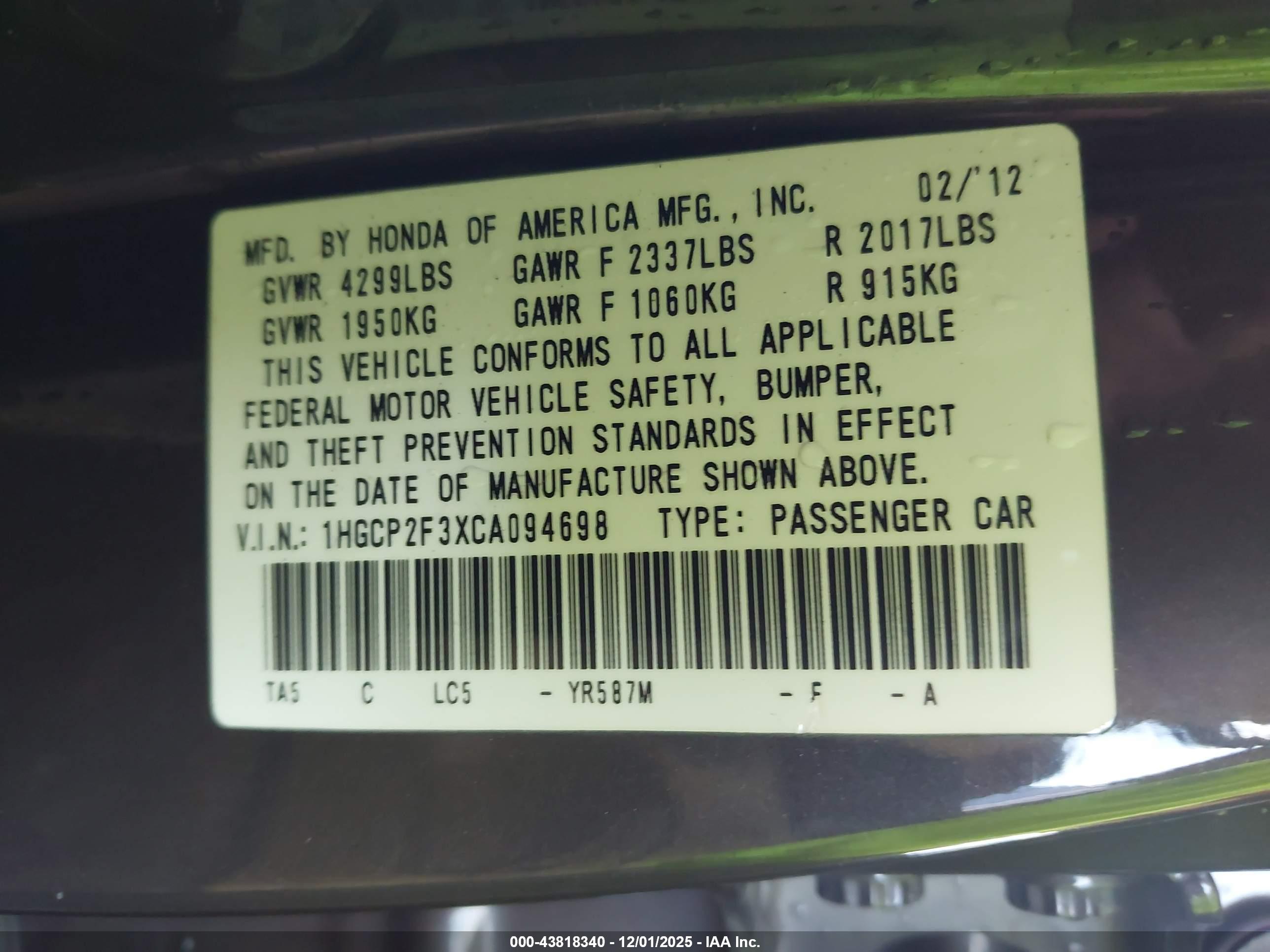 HONDA ACCORD image 9