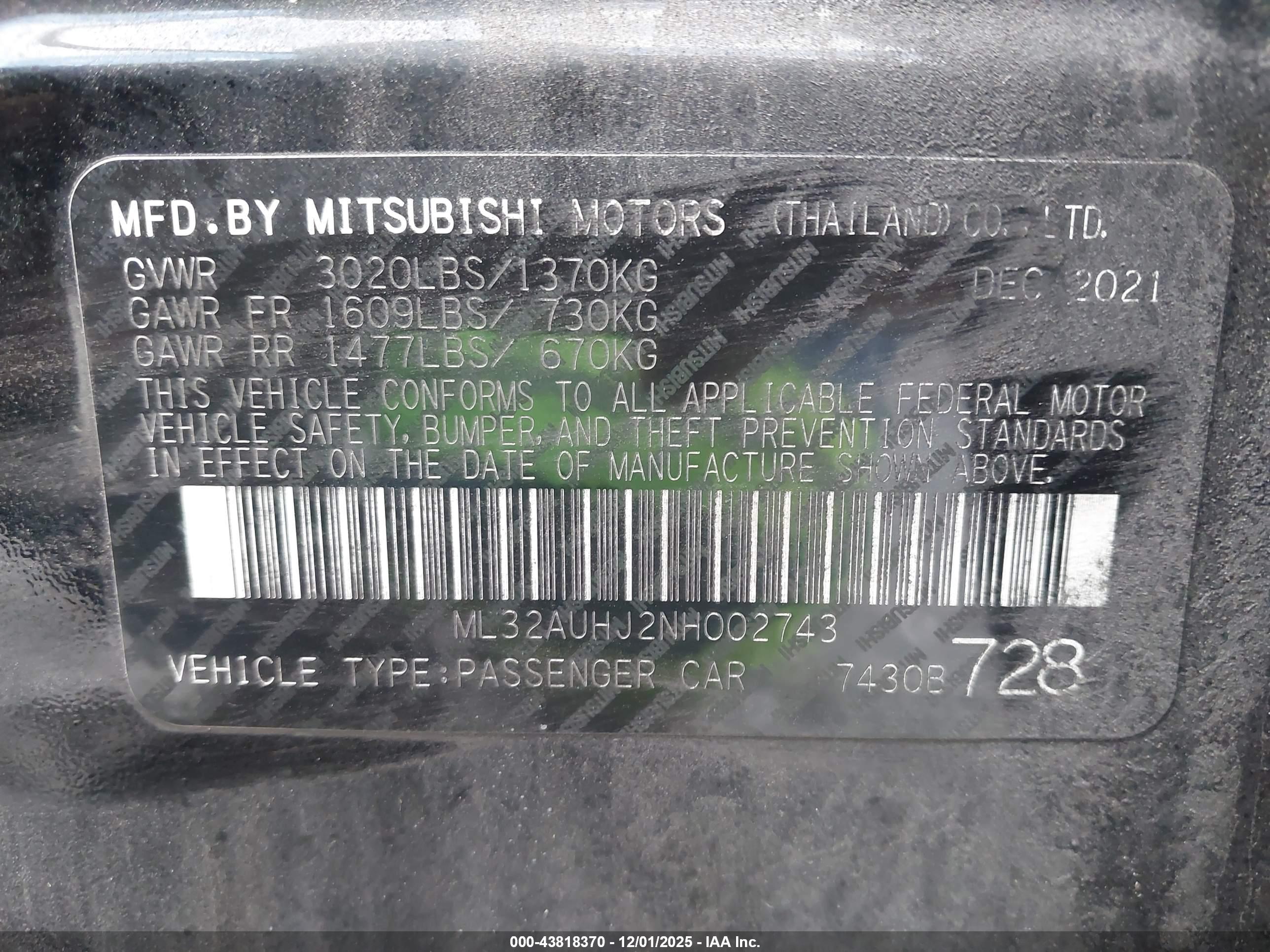 MITSUBISHI MIRAGE image 9