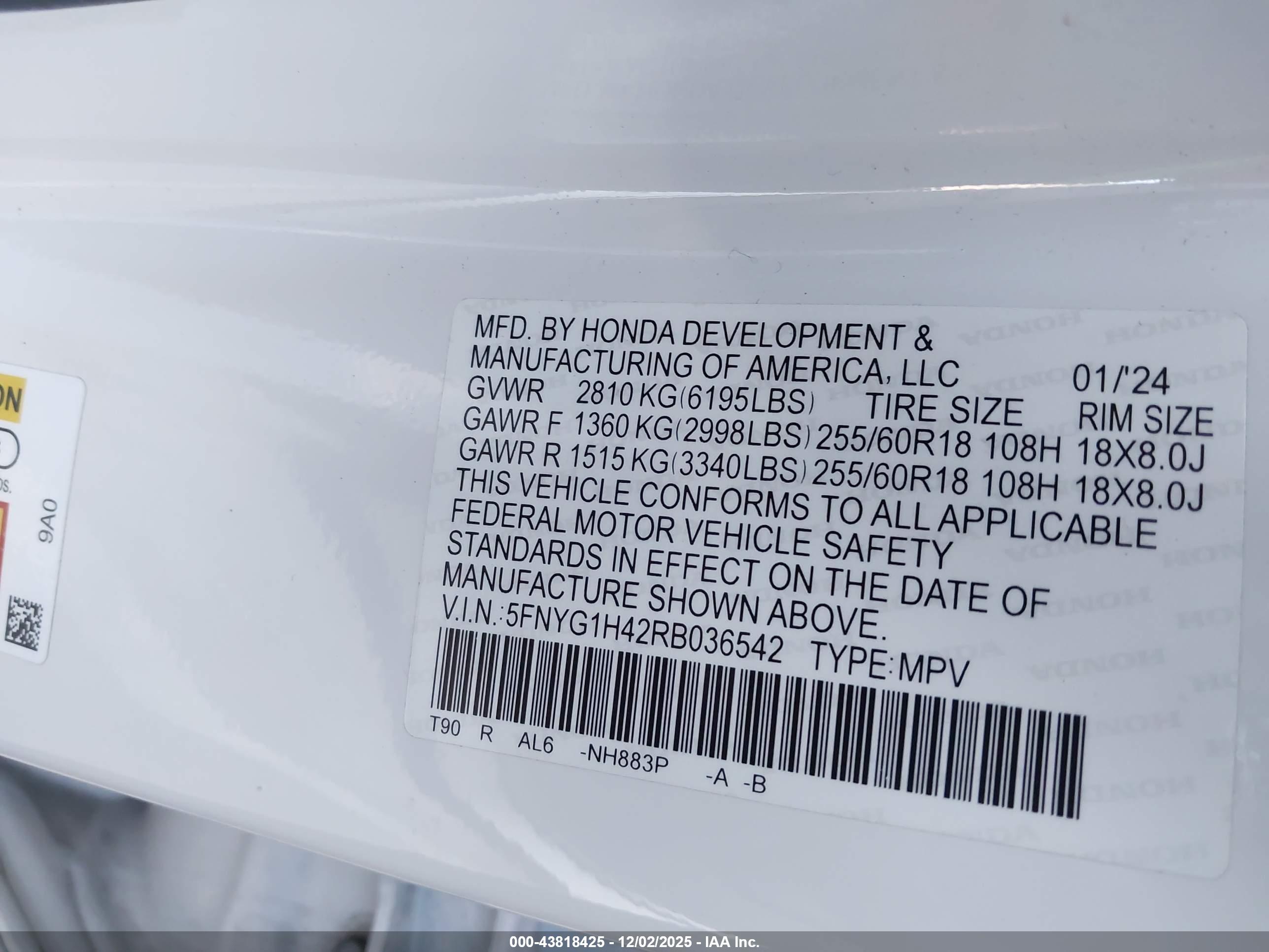 HONDA PILOT image 9