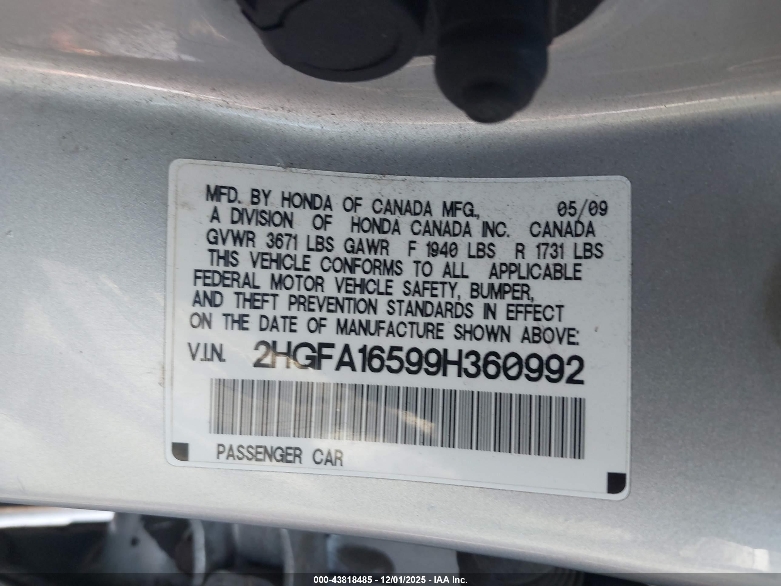 HONDA CIVIC image 9