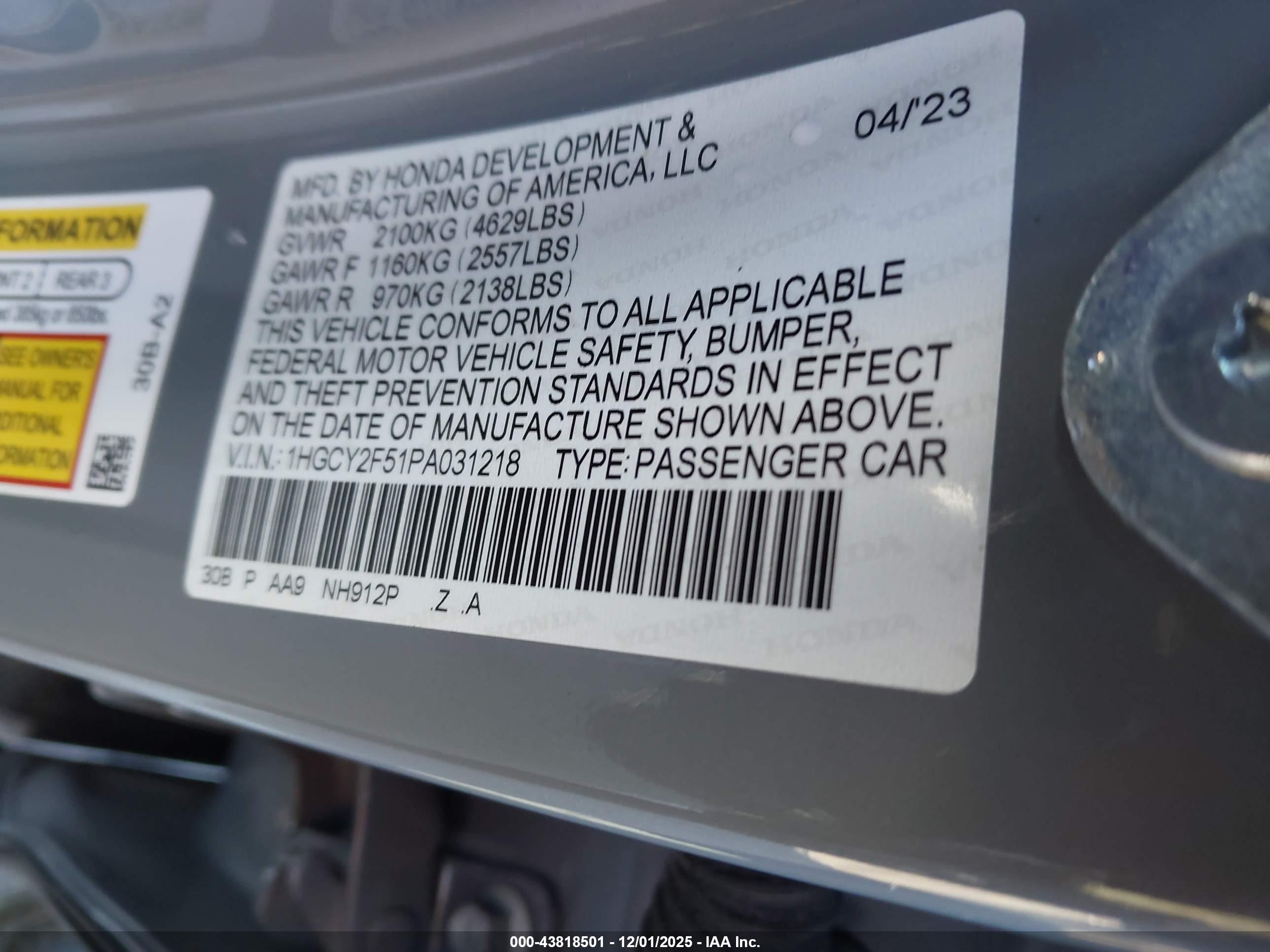 HONDA ACCORD image 9