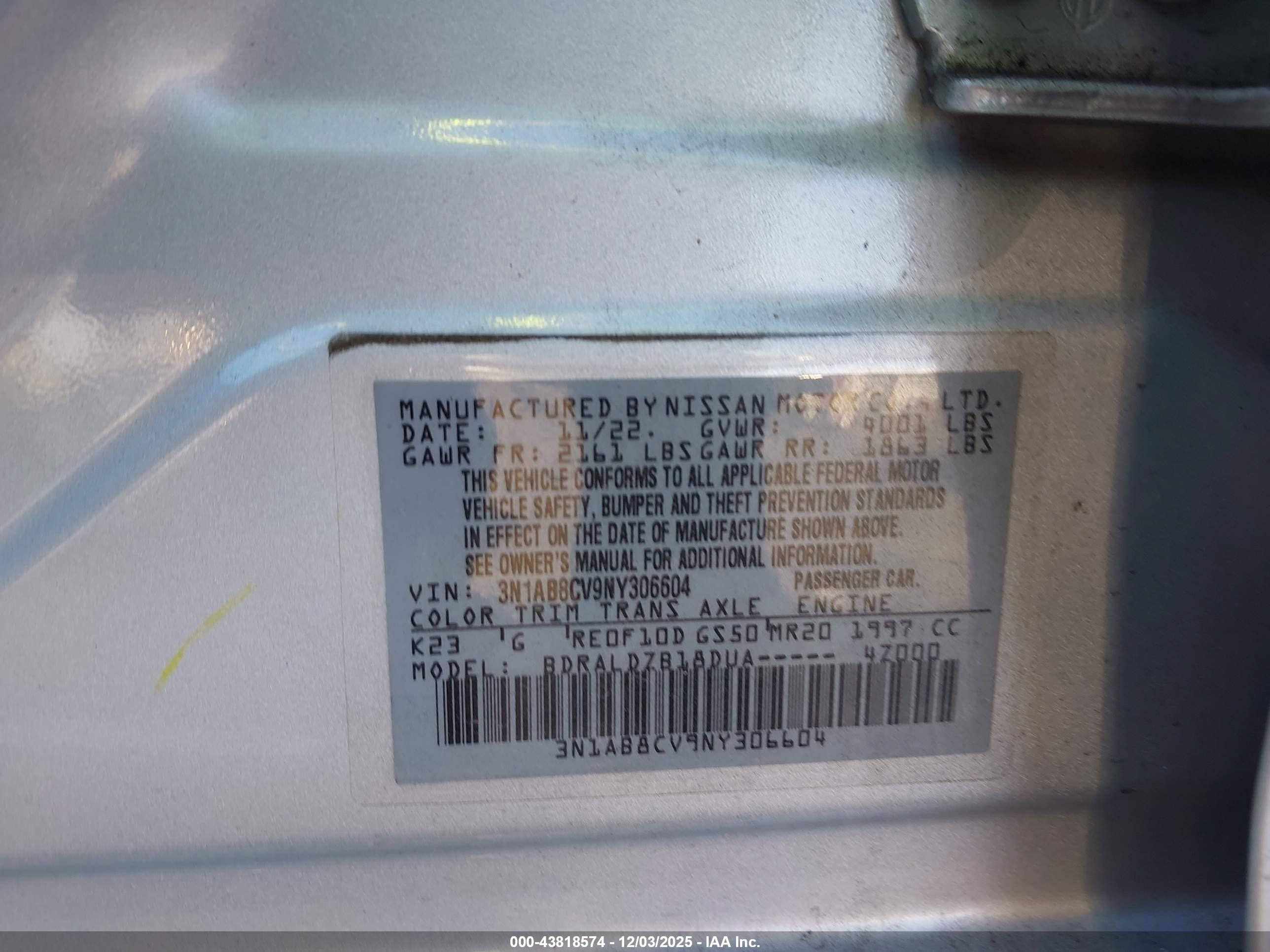 NISSAN SENTRA image 9