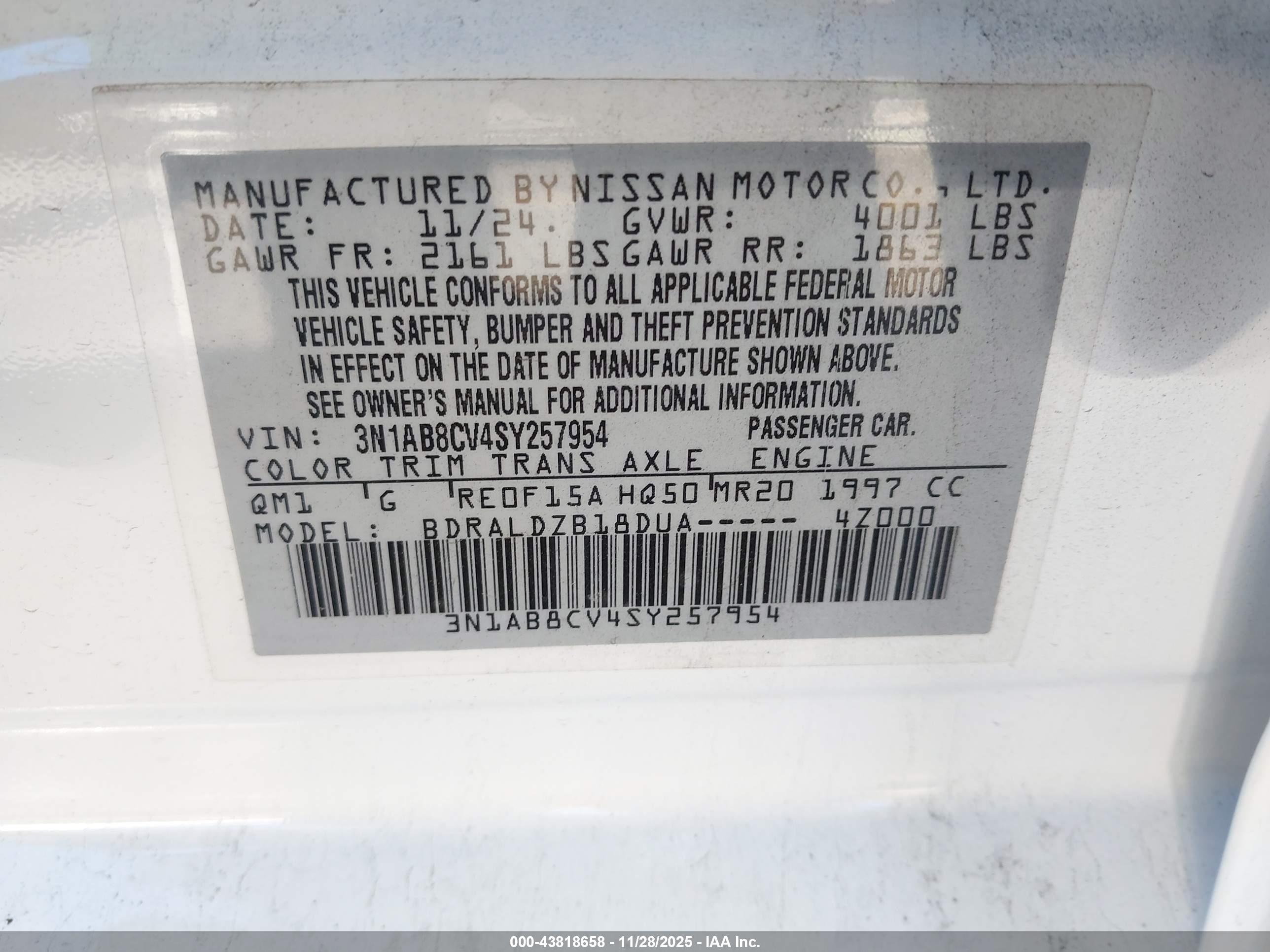 NISSAN SENTRA image 9