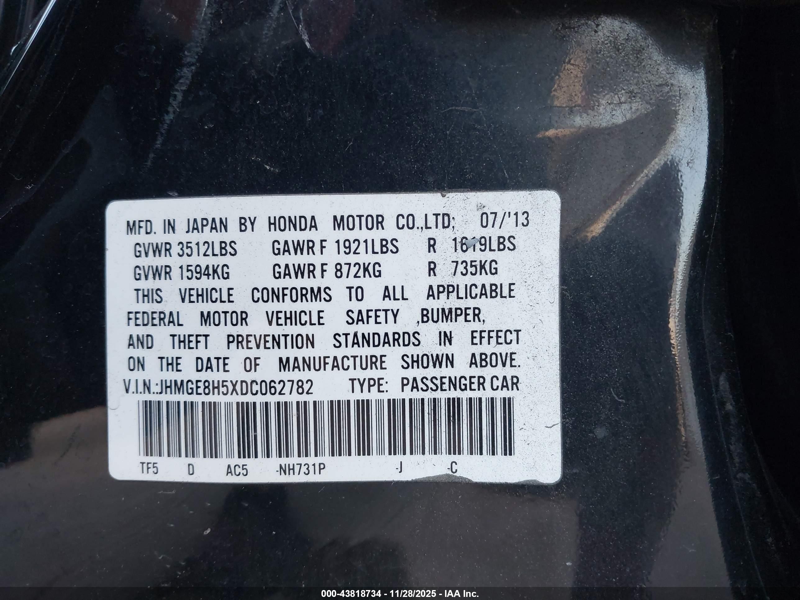 HONDA FIT image 9