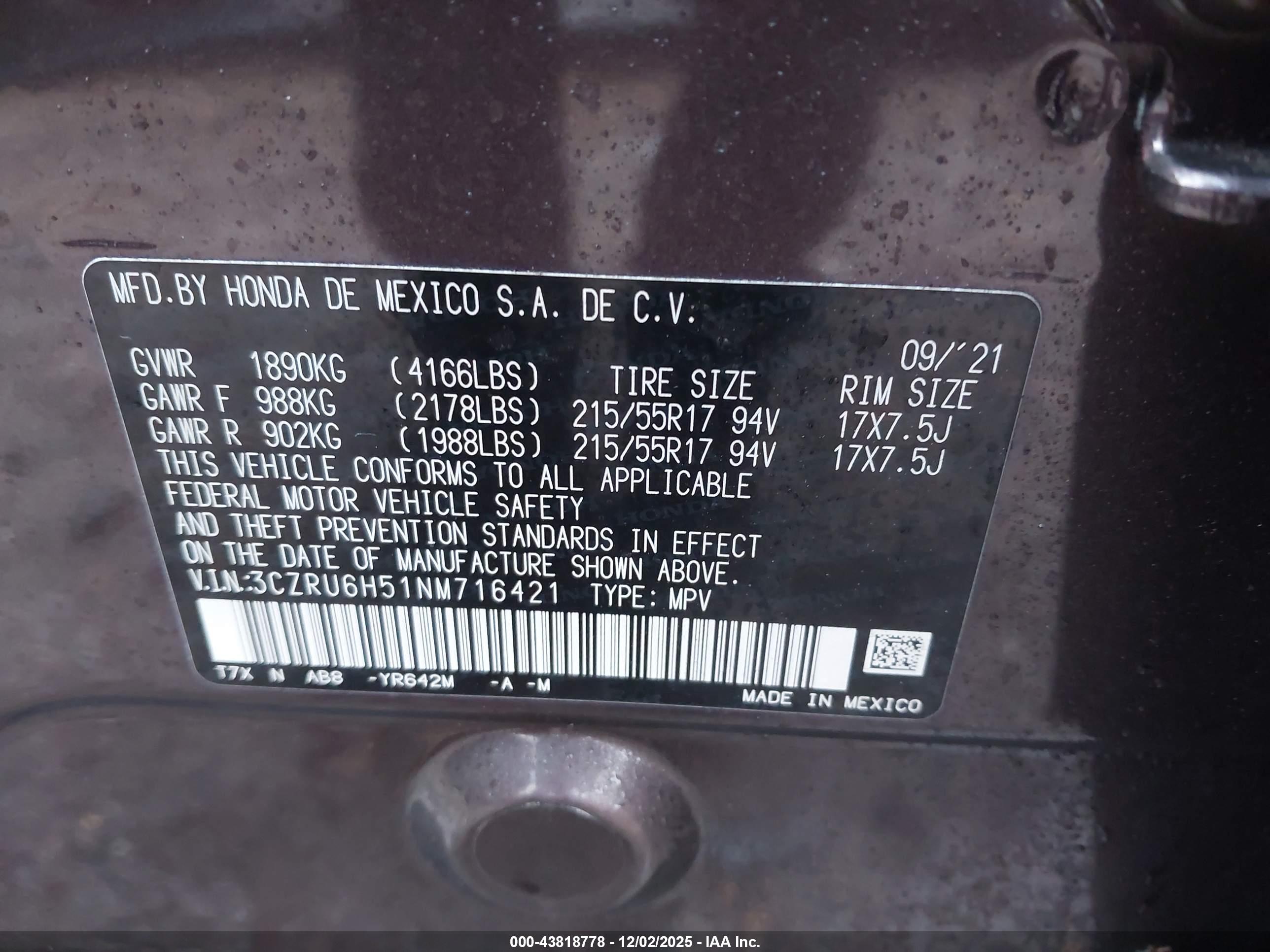 HONDA HR-V image 9