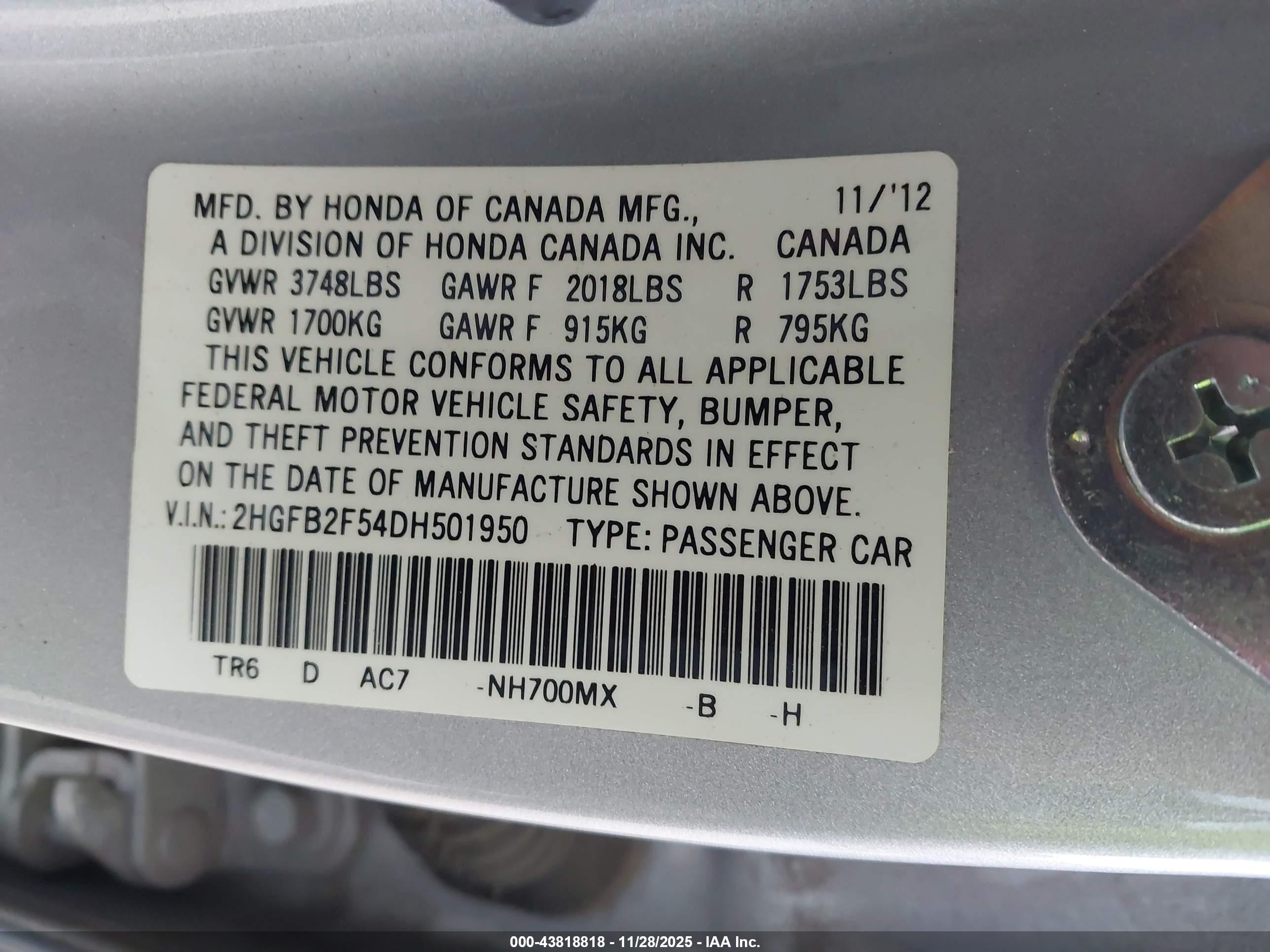 HONDA CIVIC image 9