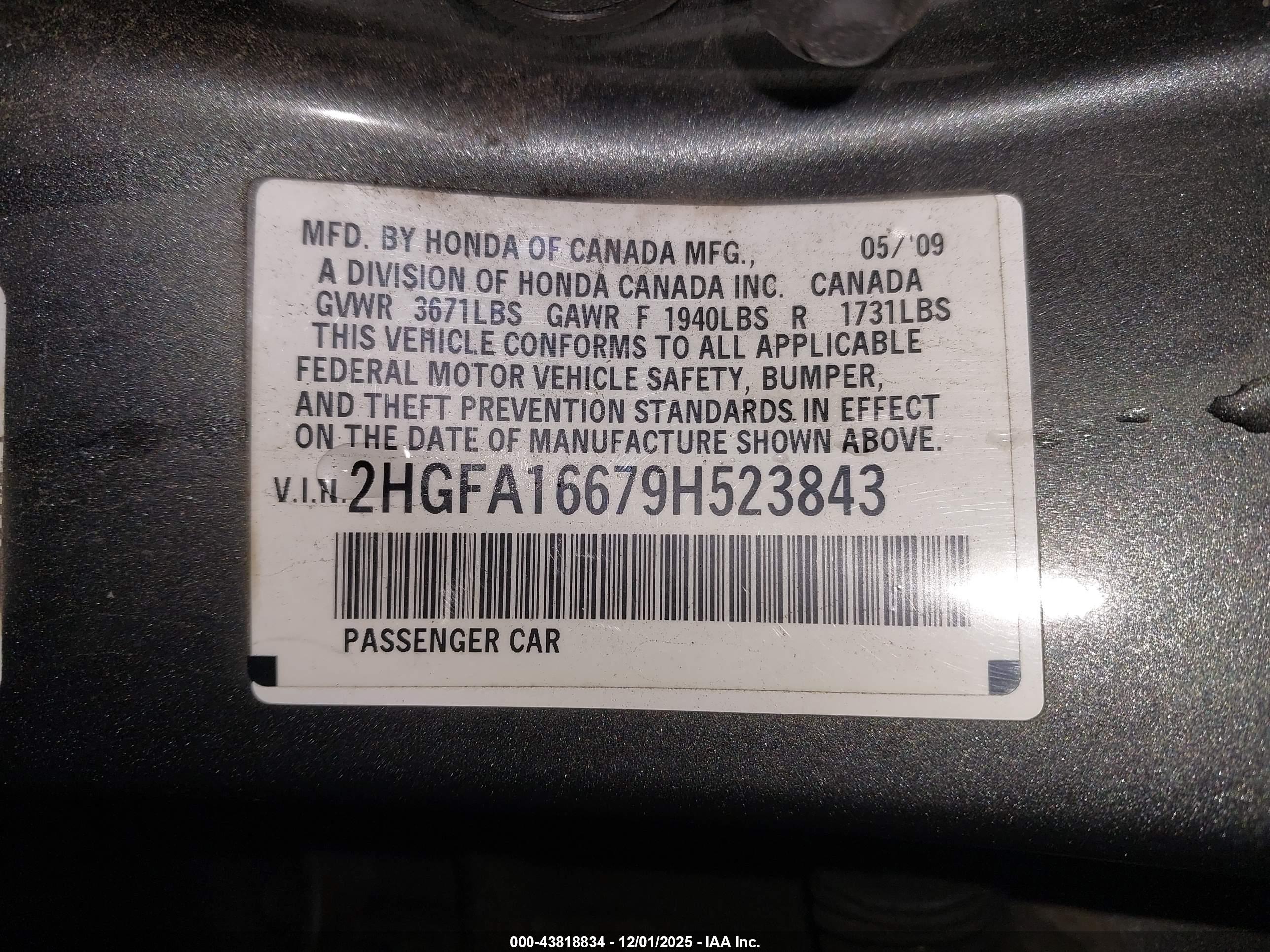 HONDA CIVIC image 9