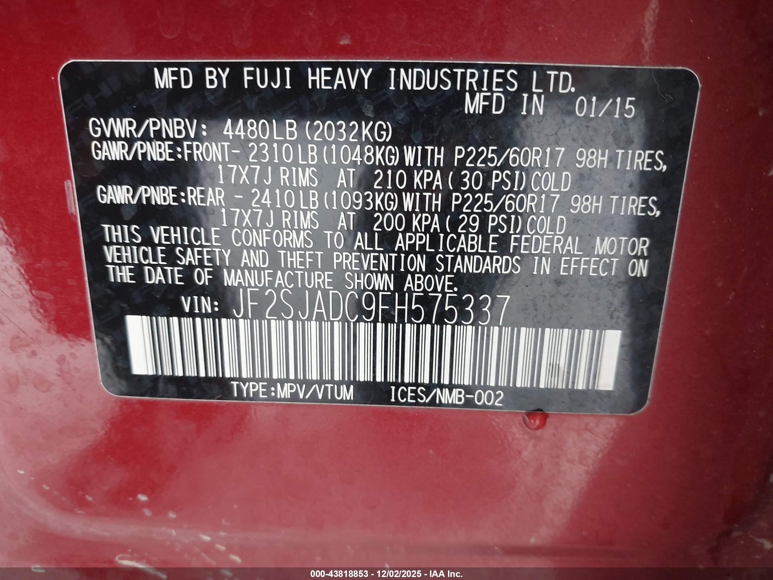 SUBARU FORESTER image 9