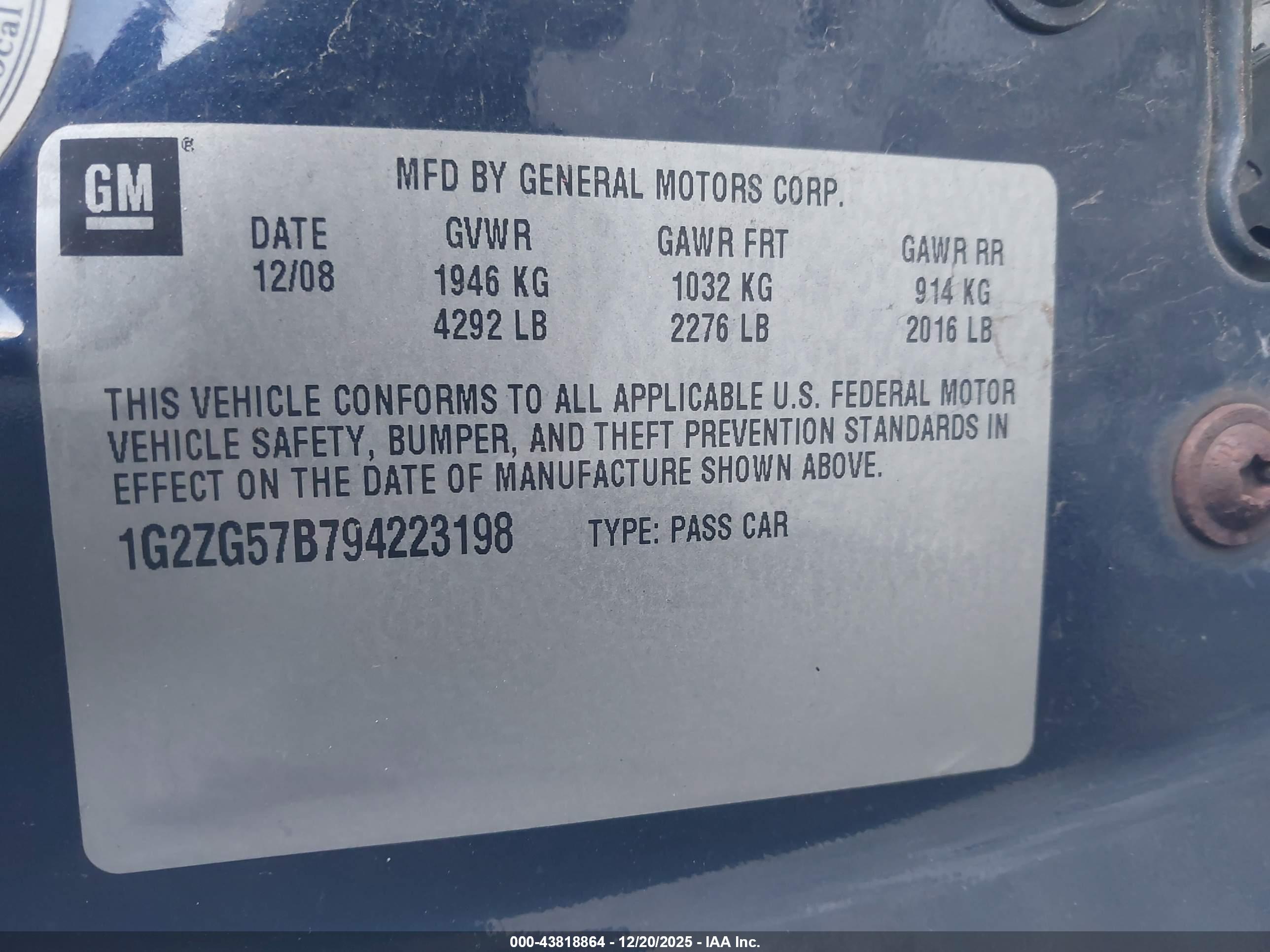 PONTIAC G6 image 9