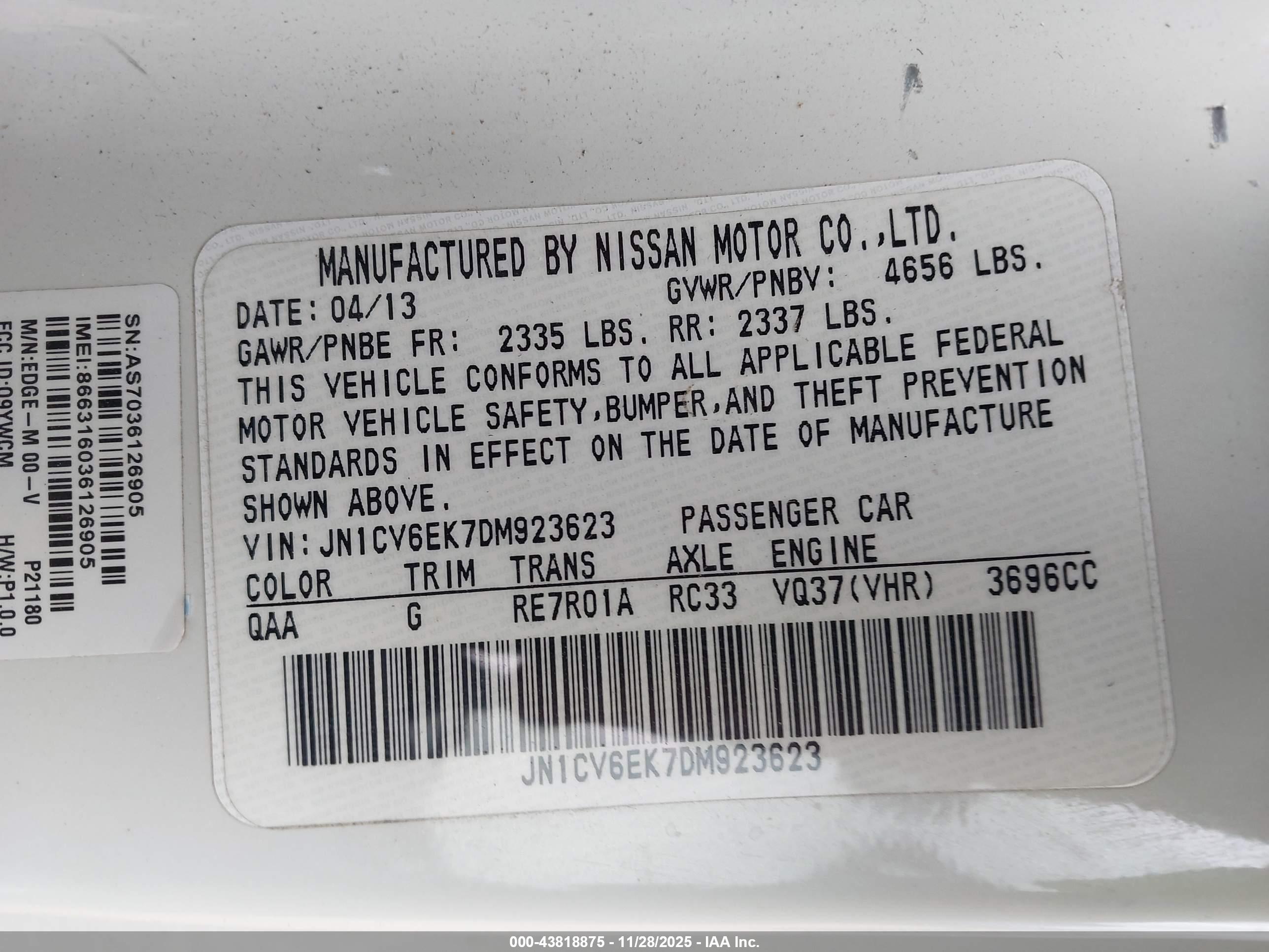 INFINITI G37 image 9