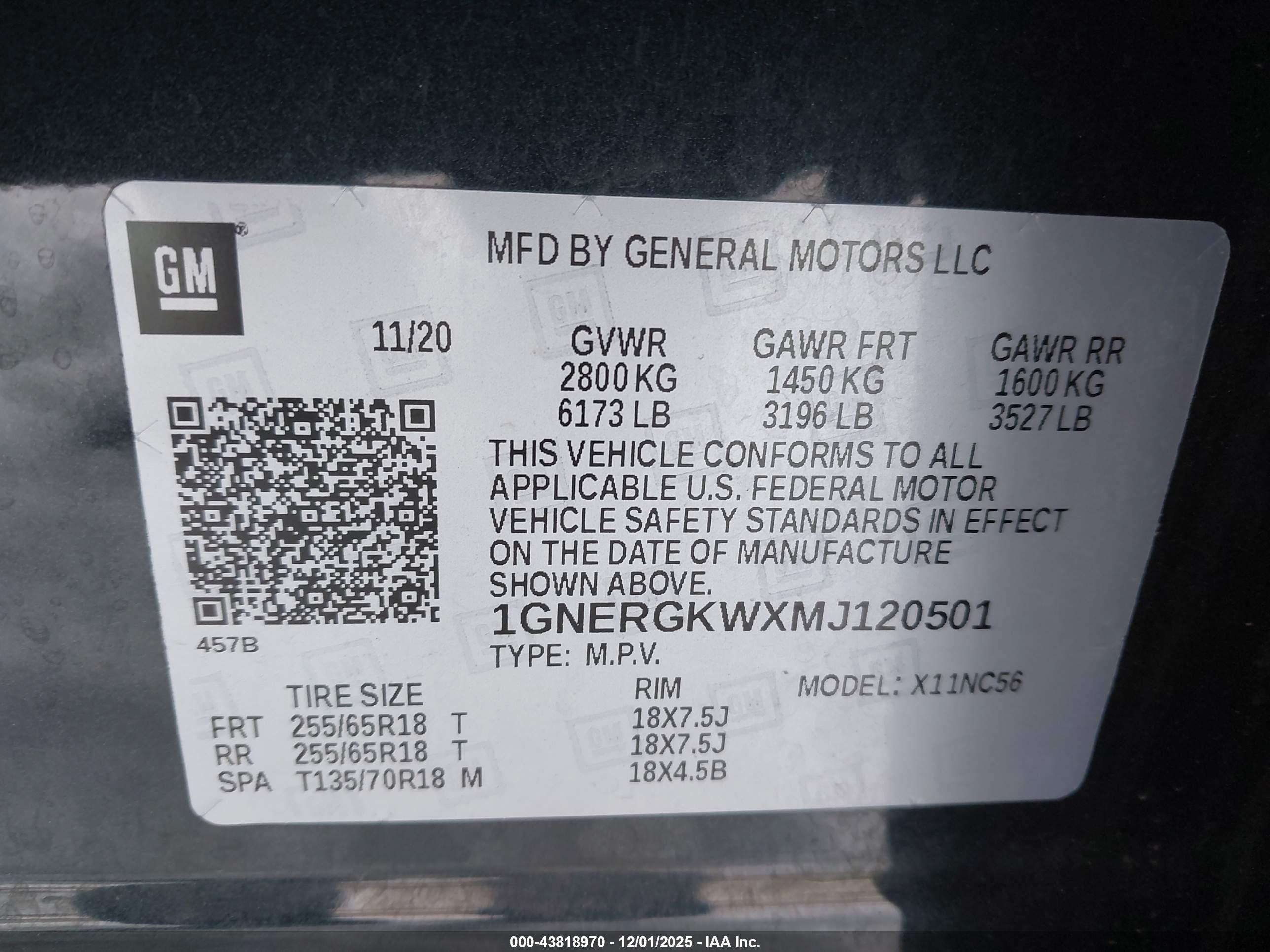 CHEVROLET TRAVERSE image 9