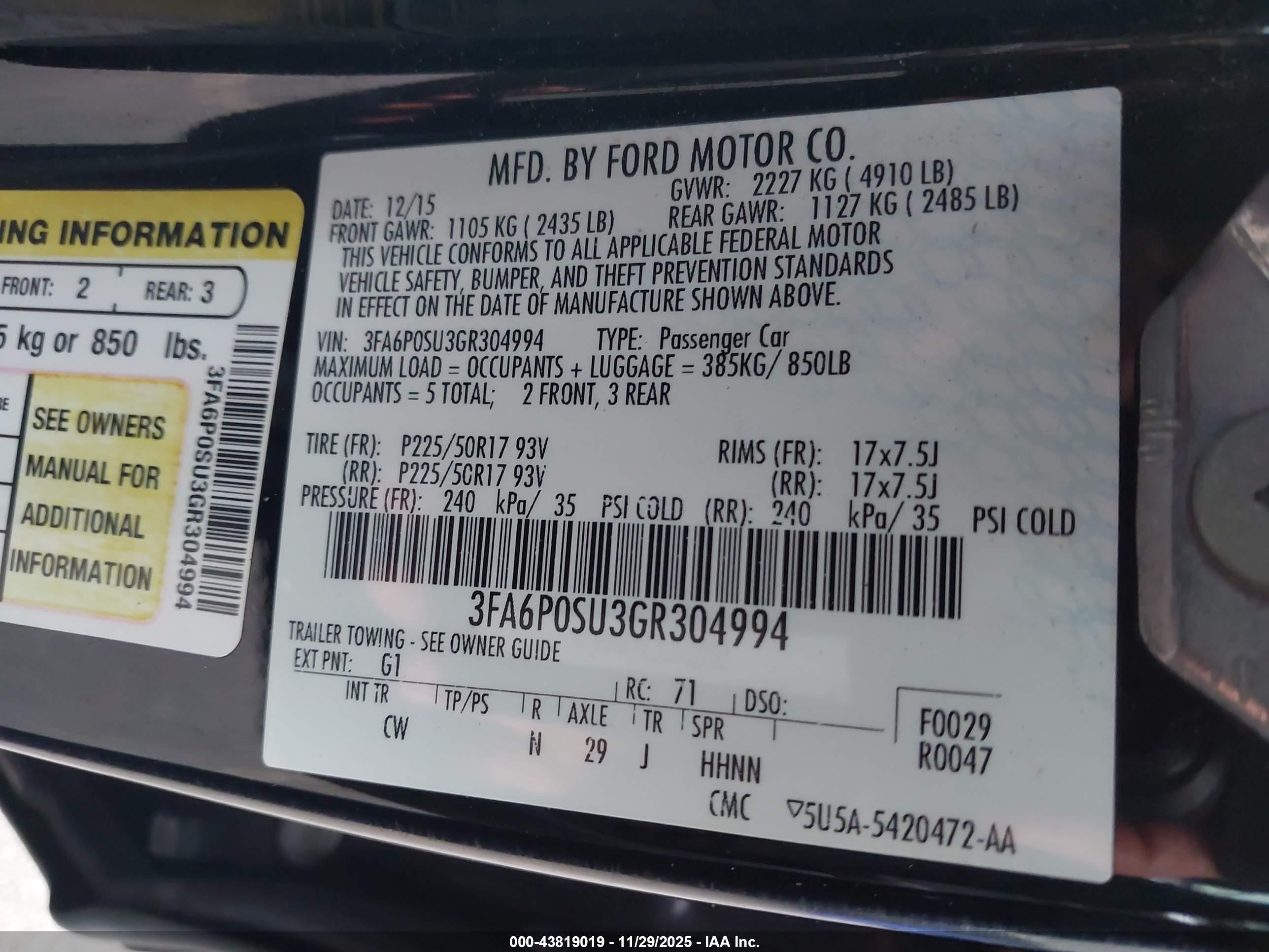 FORD FUSION image 9