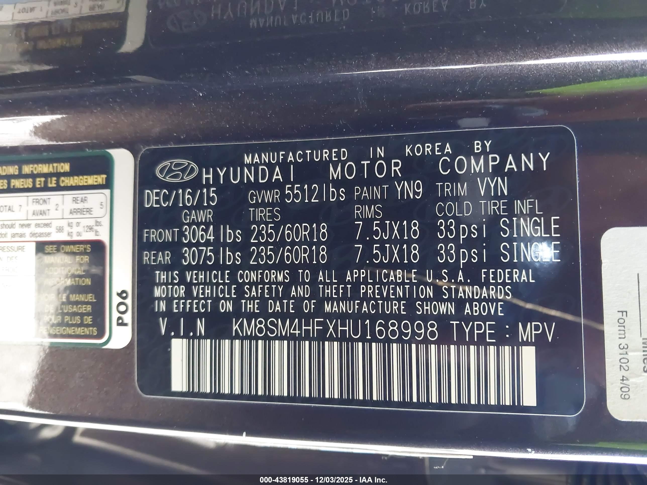 HYUNDAI SANTA image 9