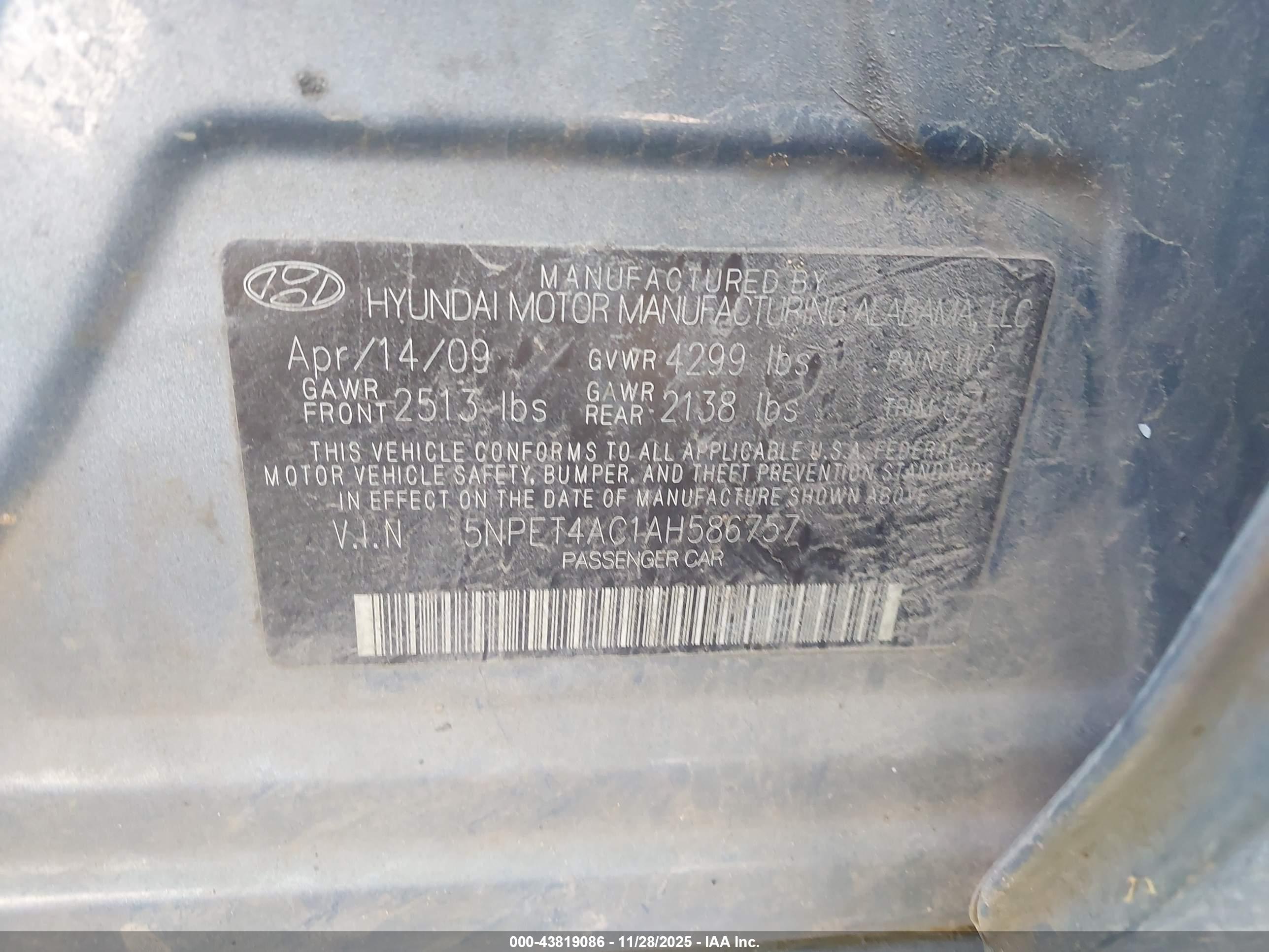 HYUNDAI SONATA image 9