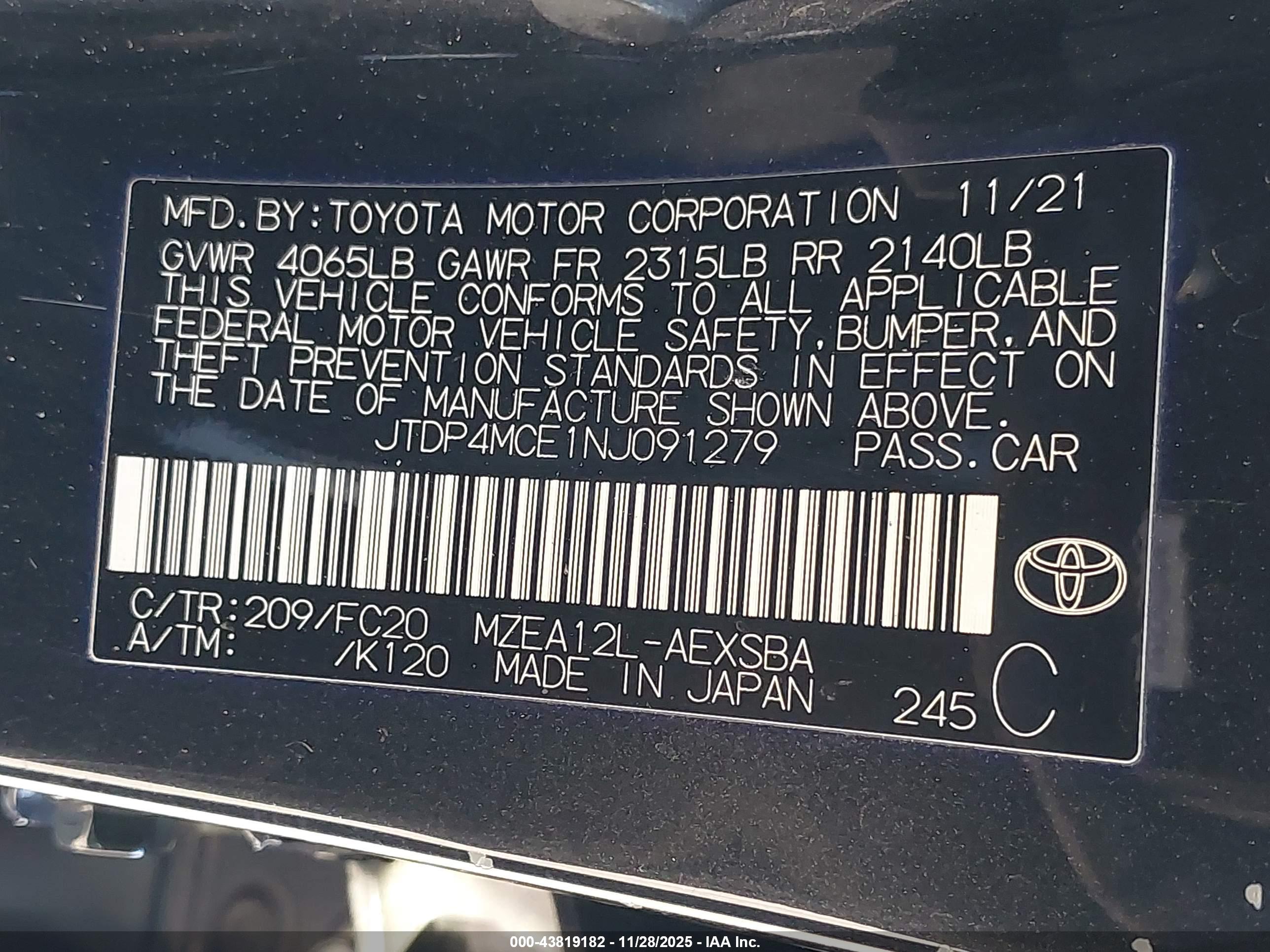 TOYOTA COROLLA image 9