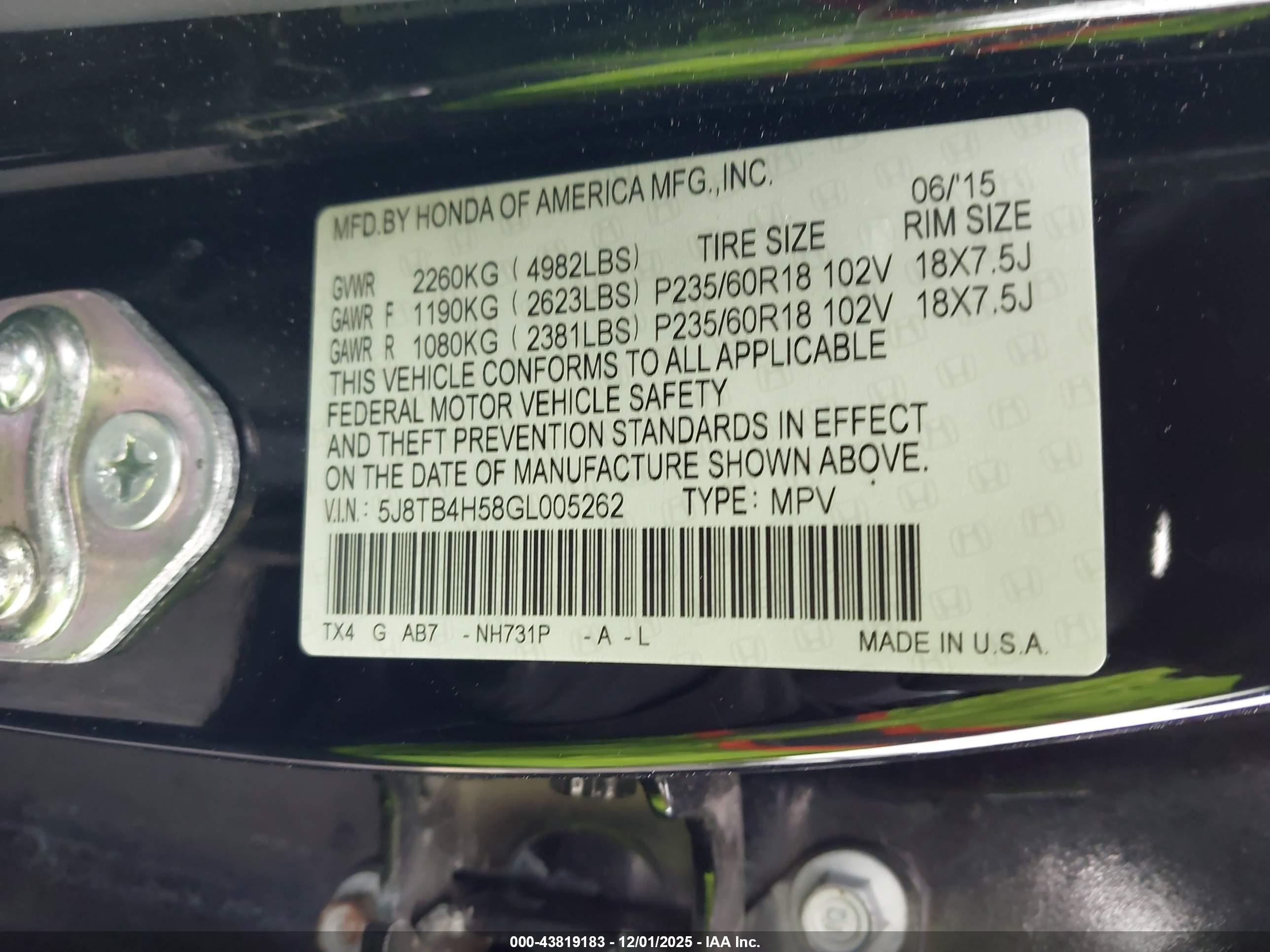 ACURA RDX image 9