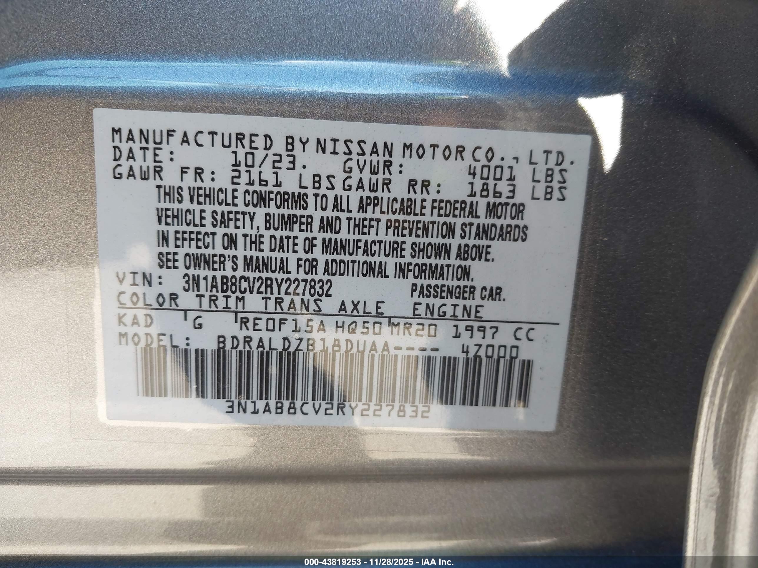 NISSAN SENTRA image 9