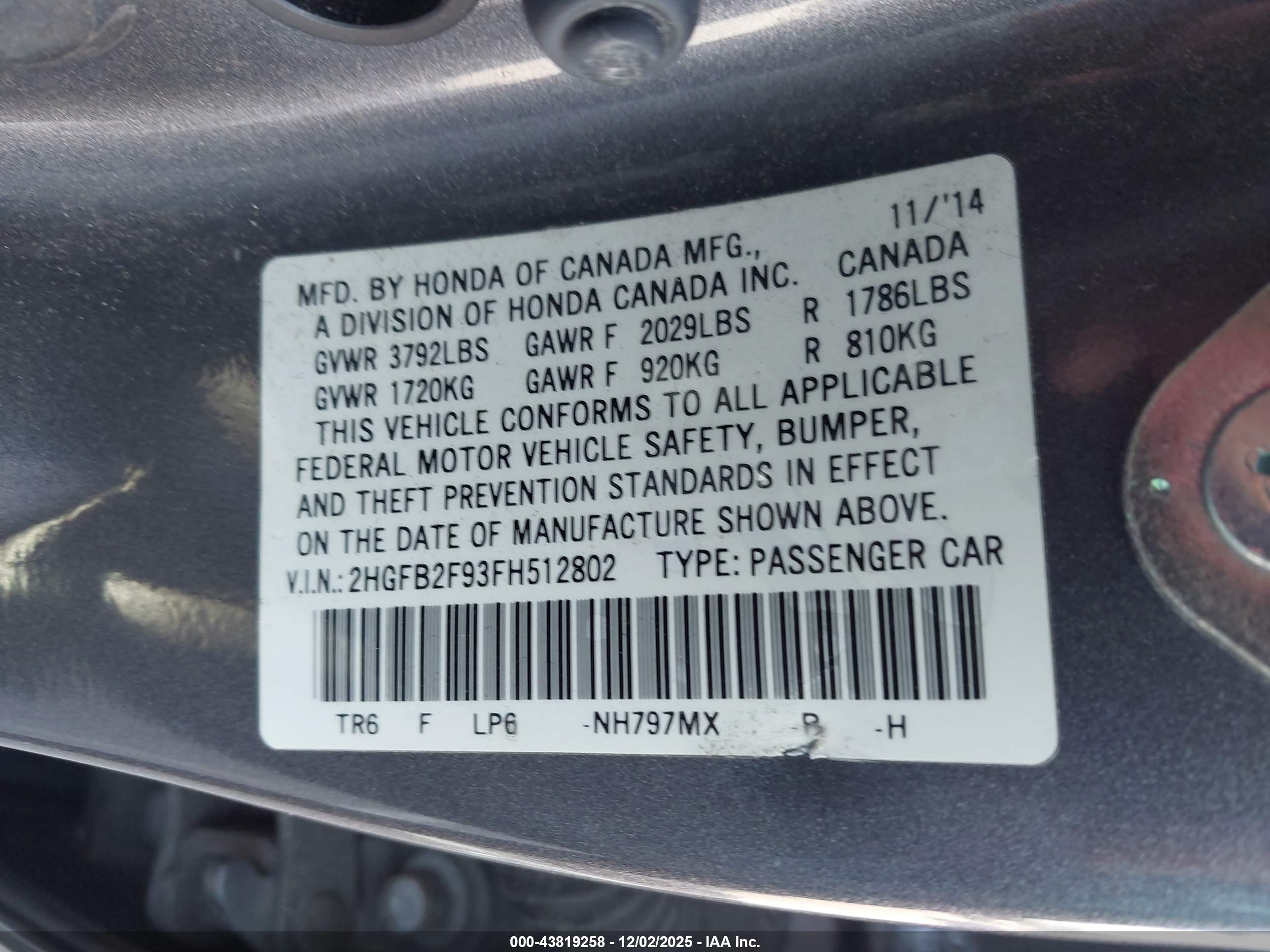 HONDA CIVIC image 9