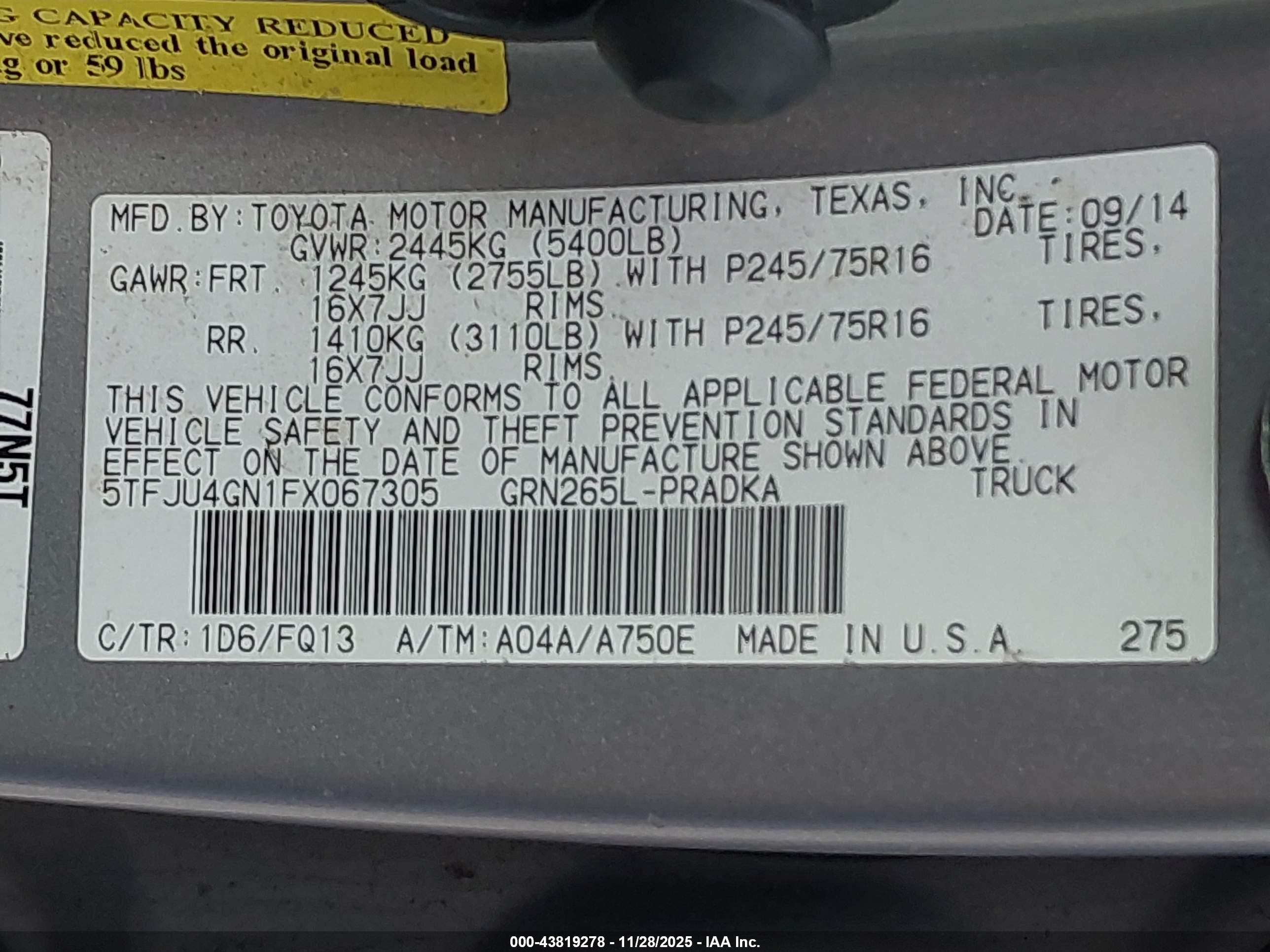 TOYOTA TACOMA image 9