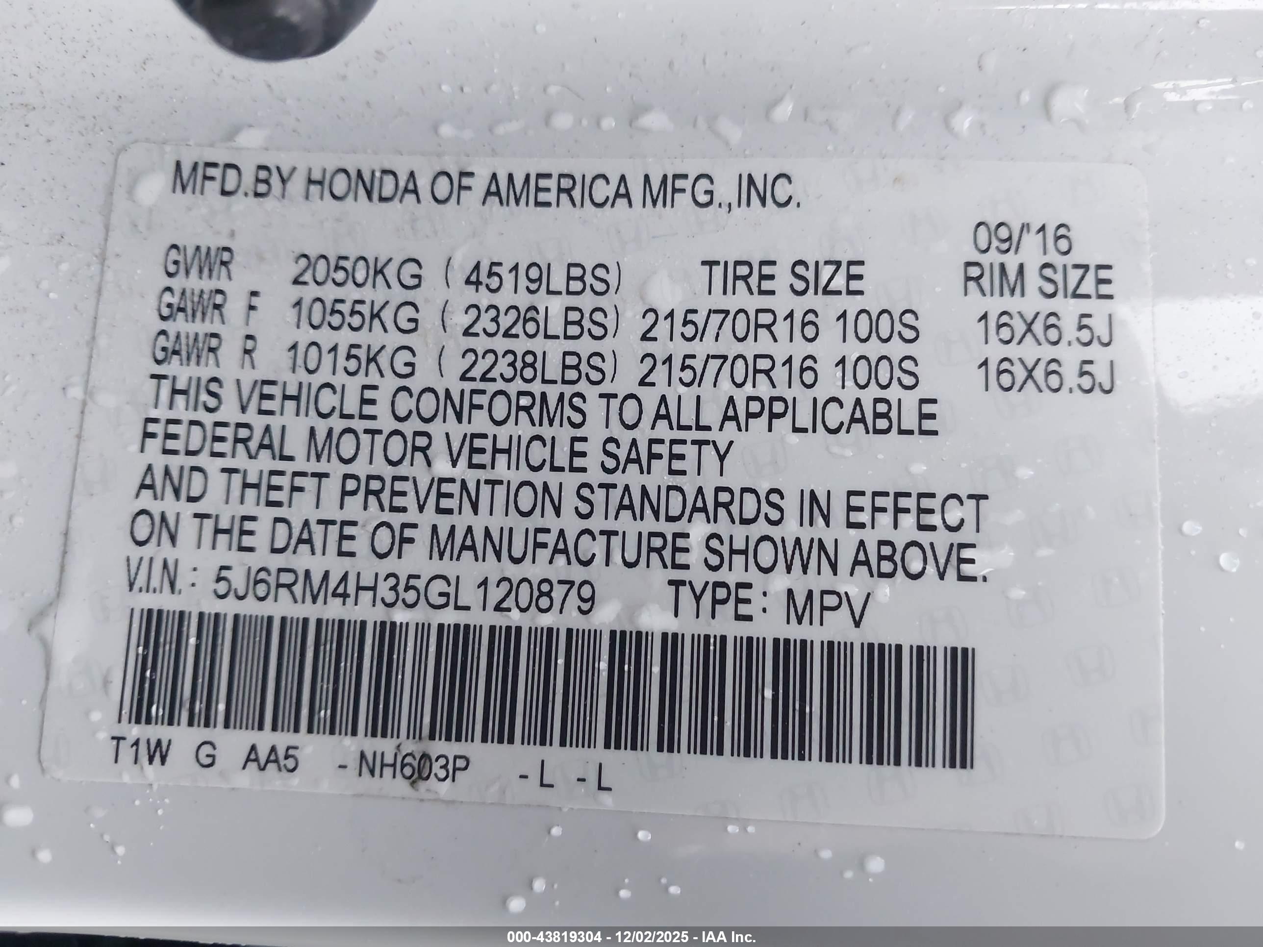HONDA CR-V image 9