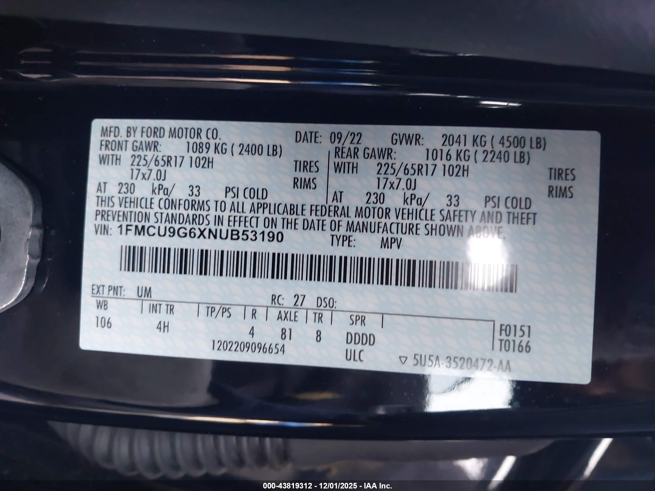 FORD ESCAPE image 9