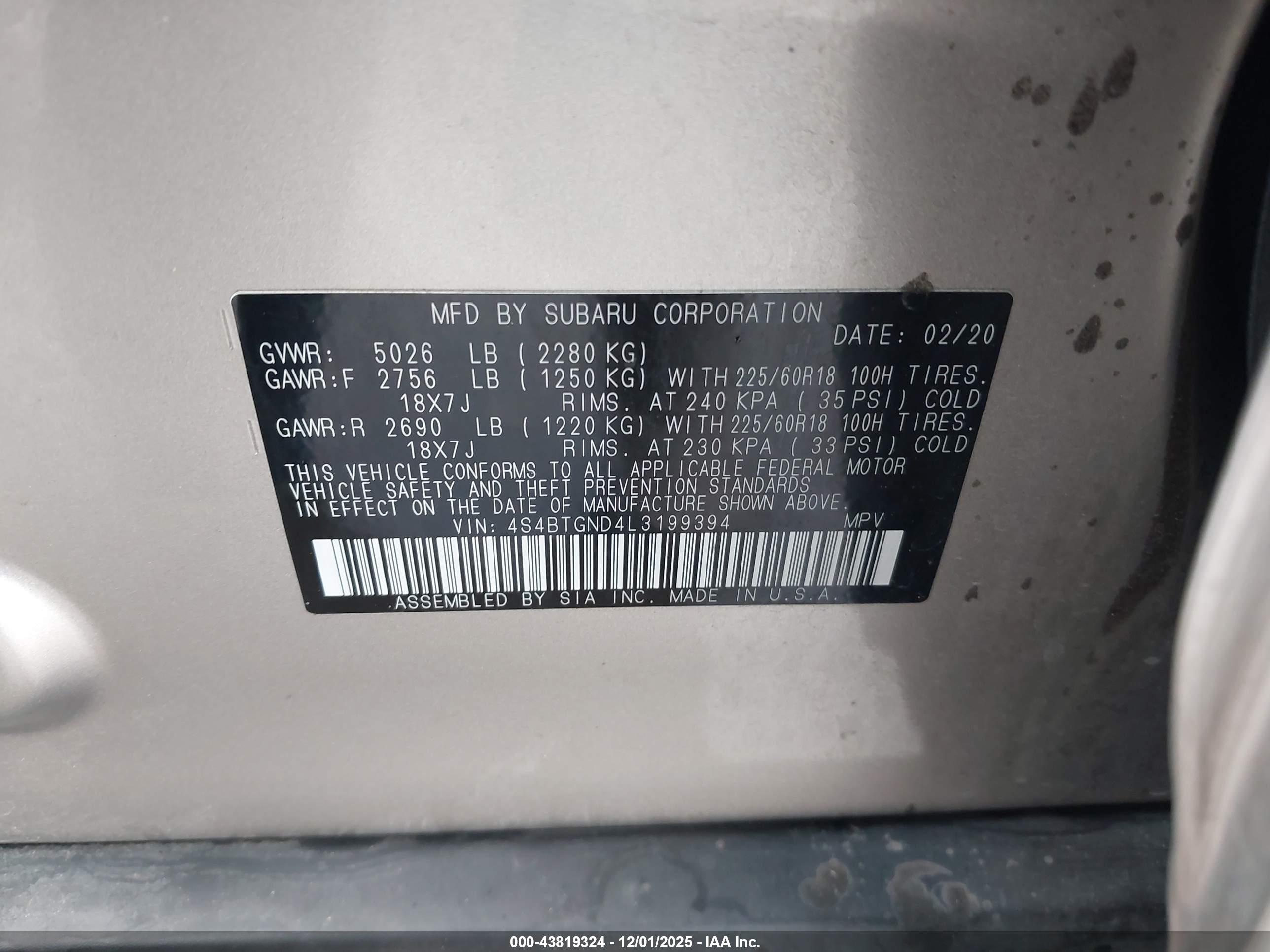 SUBARU OUTBACK image 9