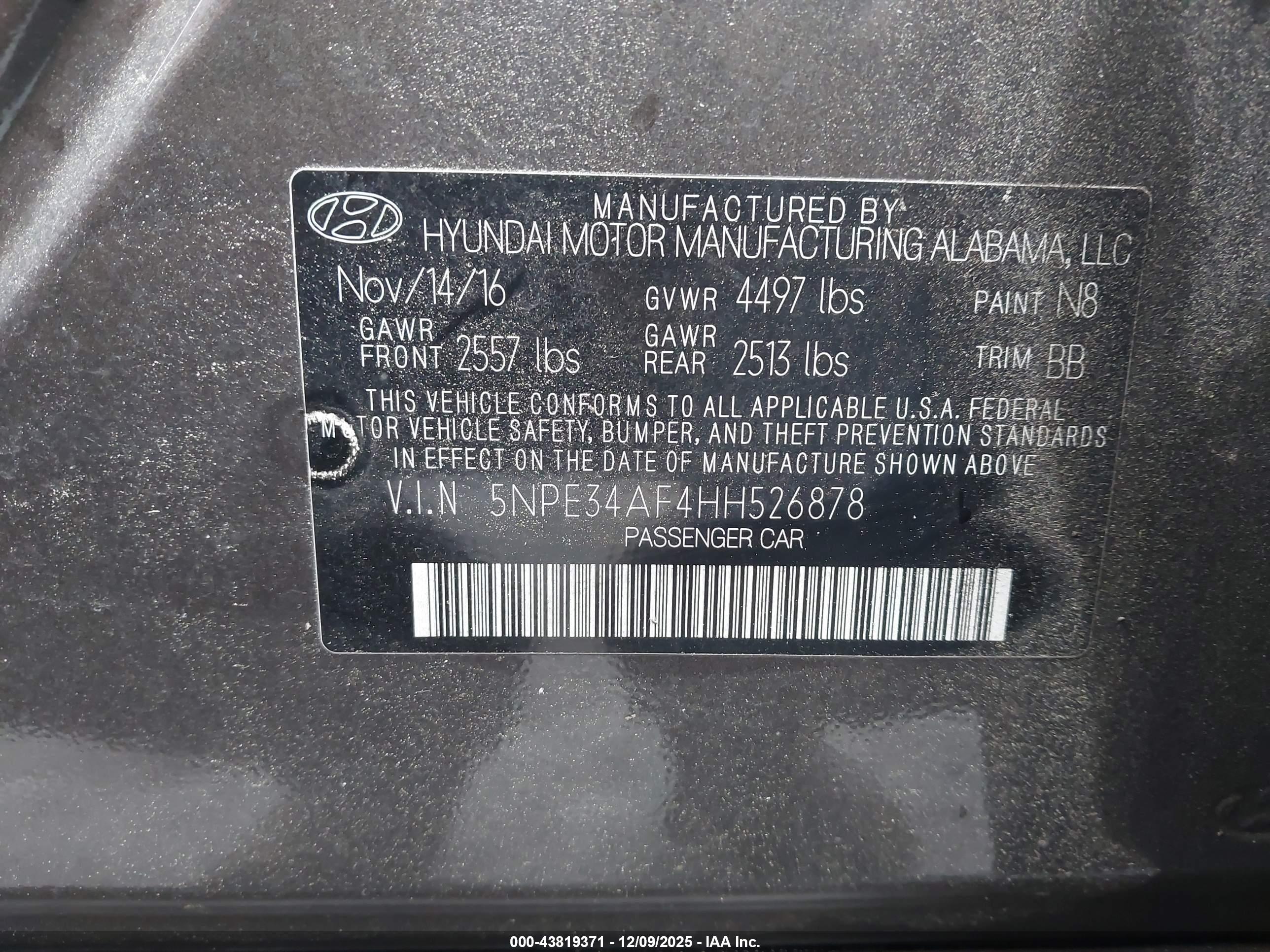 HYUNDAI SONATA image 9