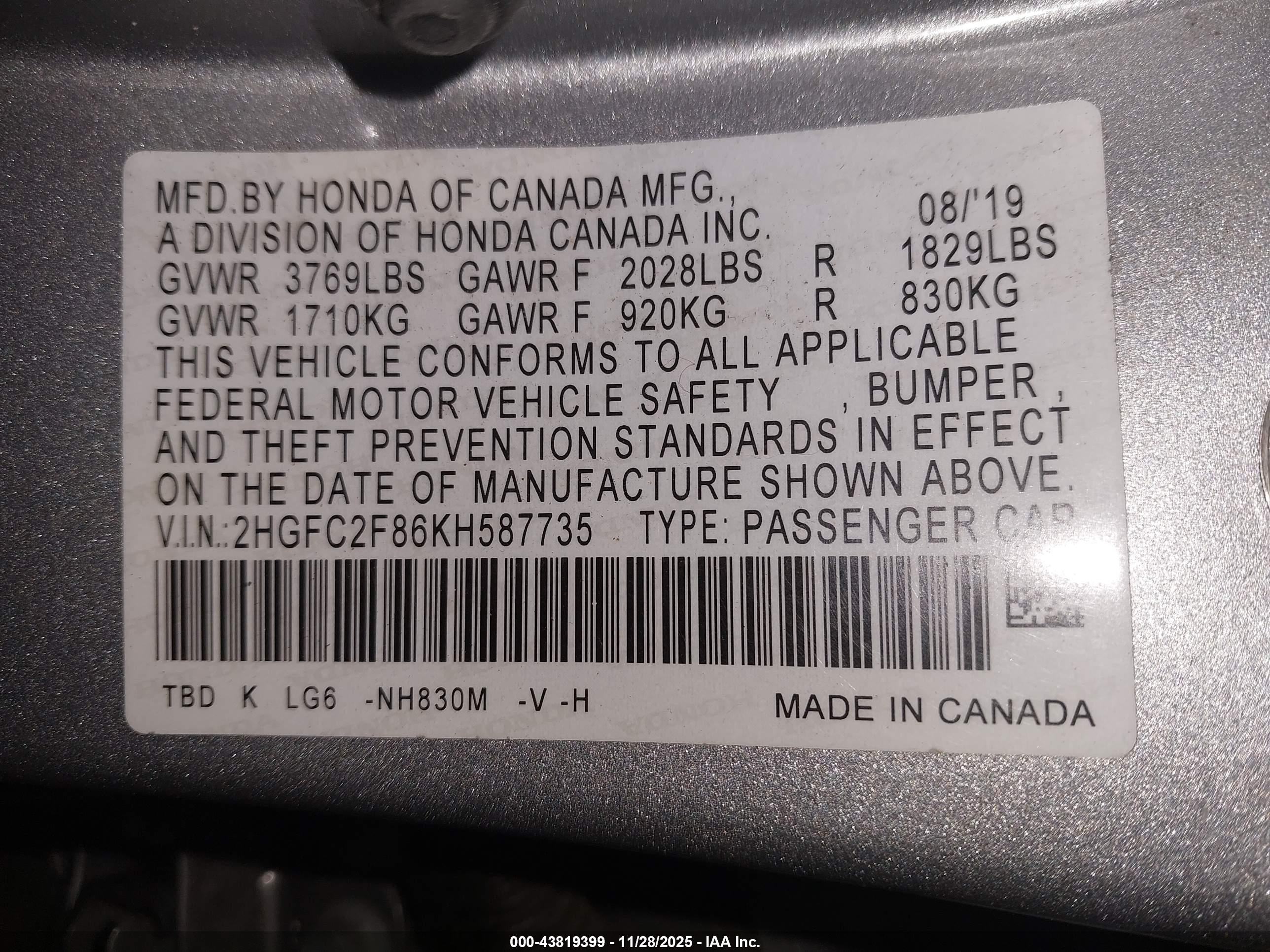 HONDA CIVIC image 9