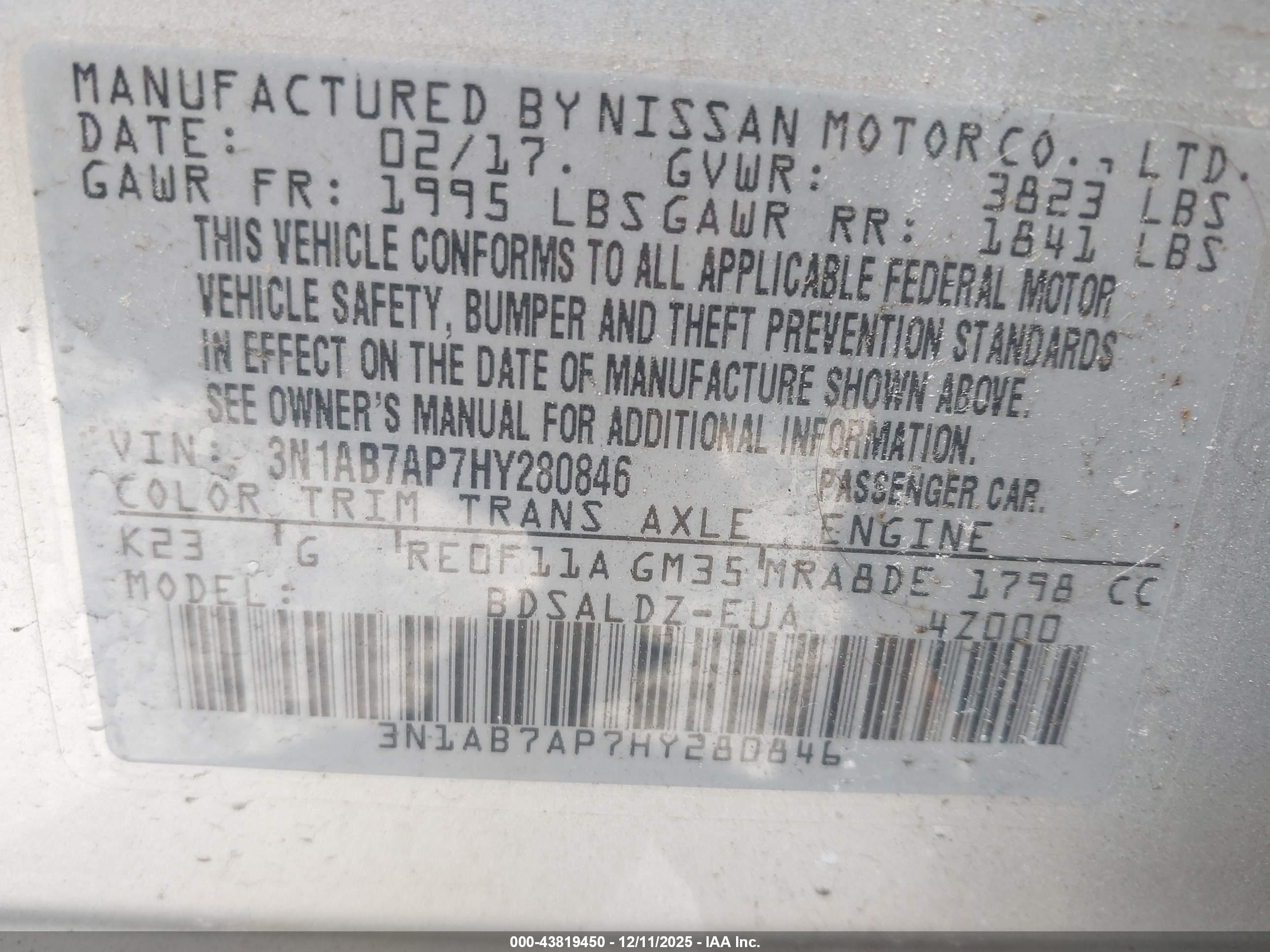 NISSAN SENTRA image 9