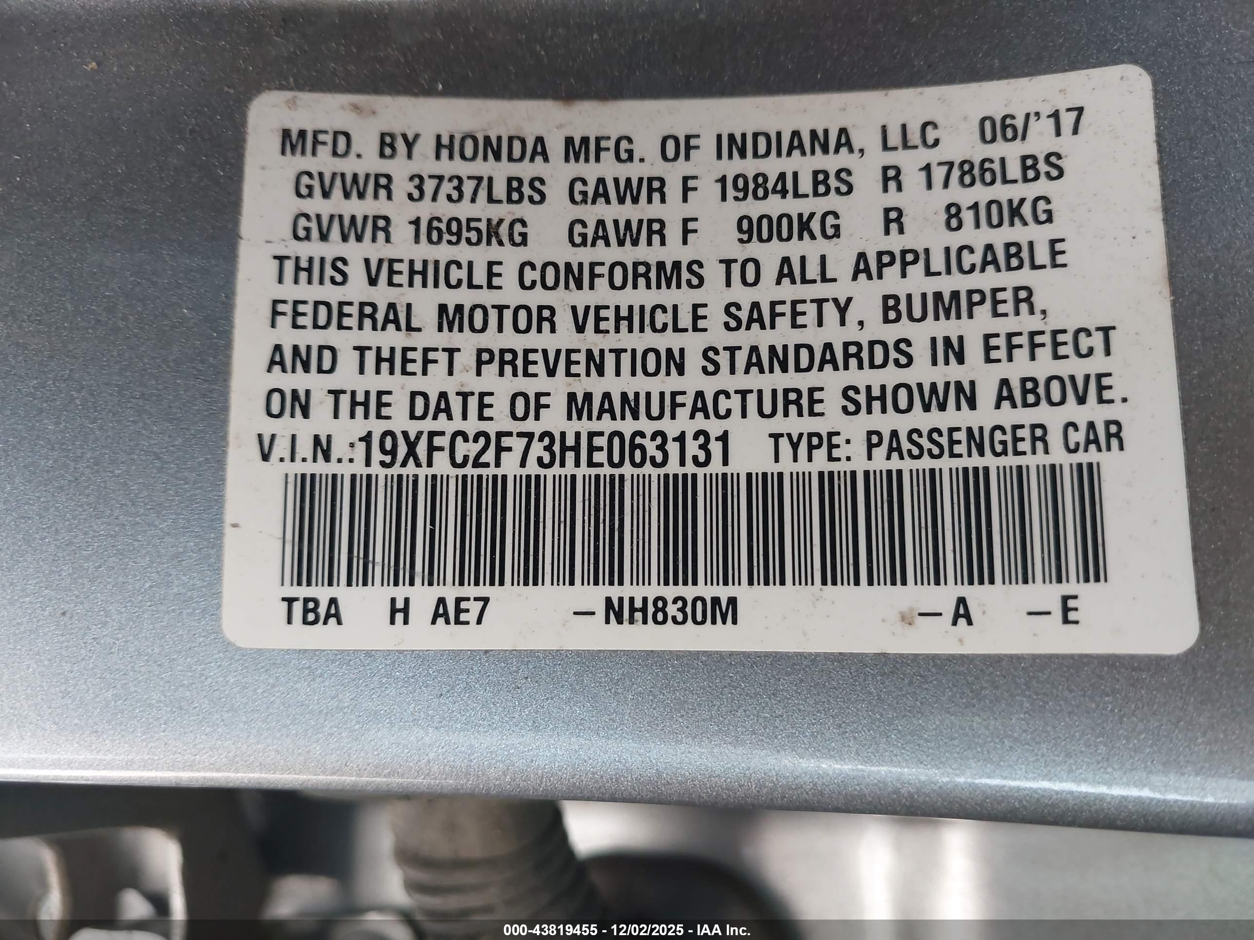 HONDA CIVIC image 9