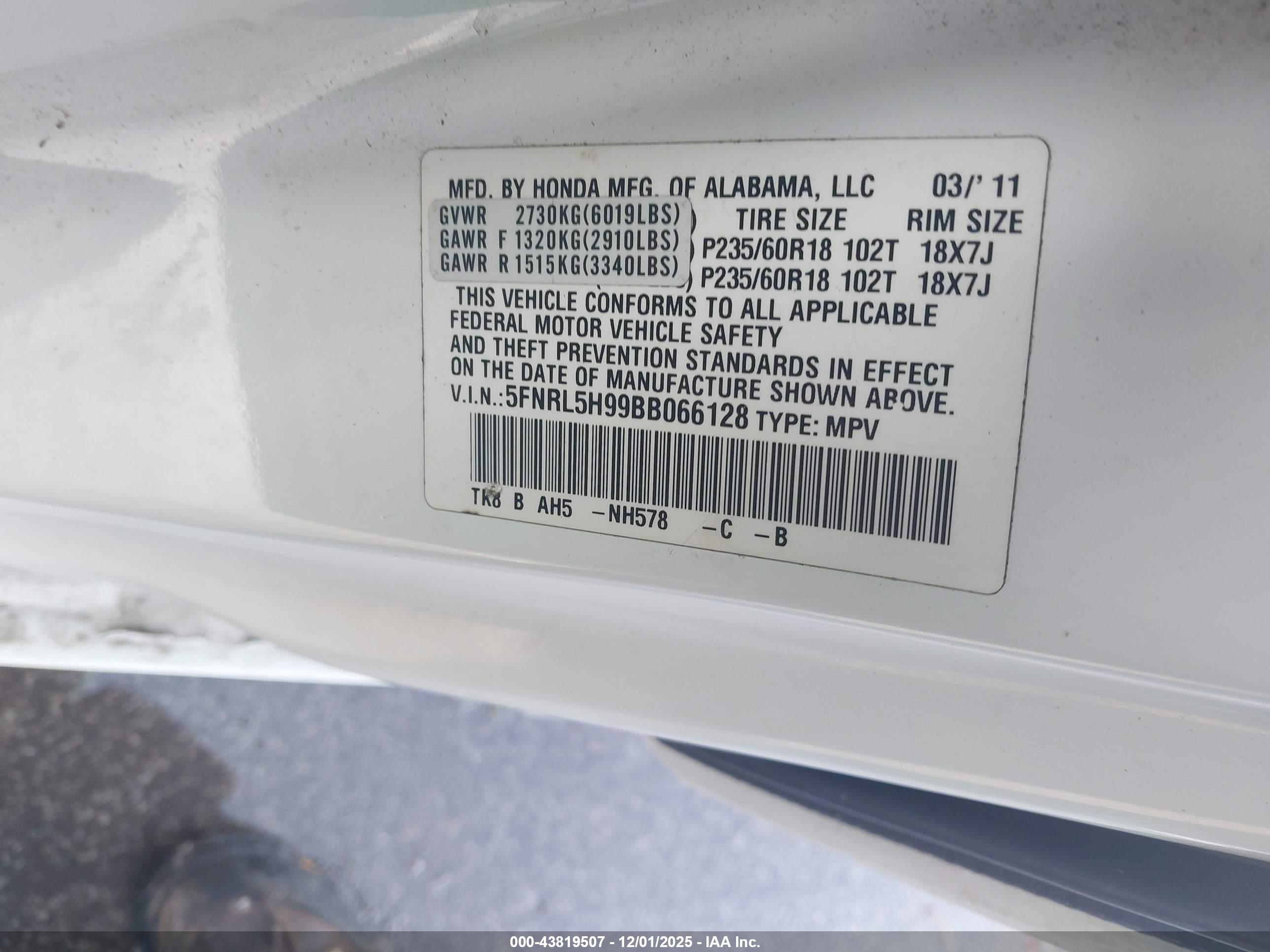 HONDA ODYSSEY image 9