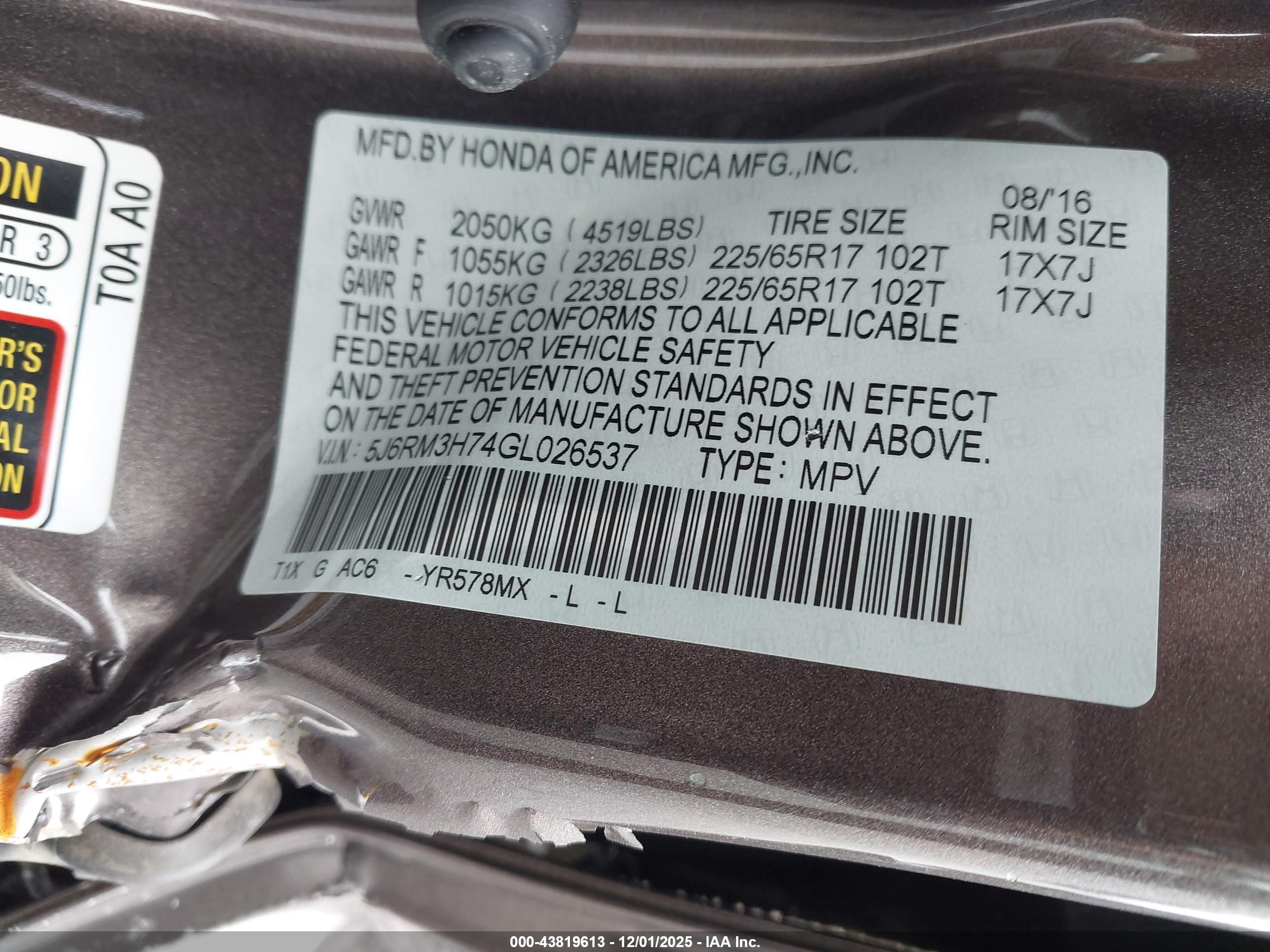 HONDA CR-V image 9