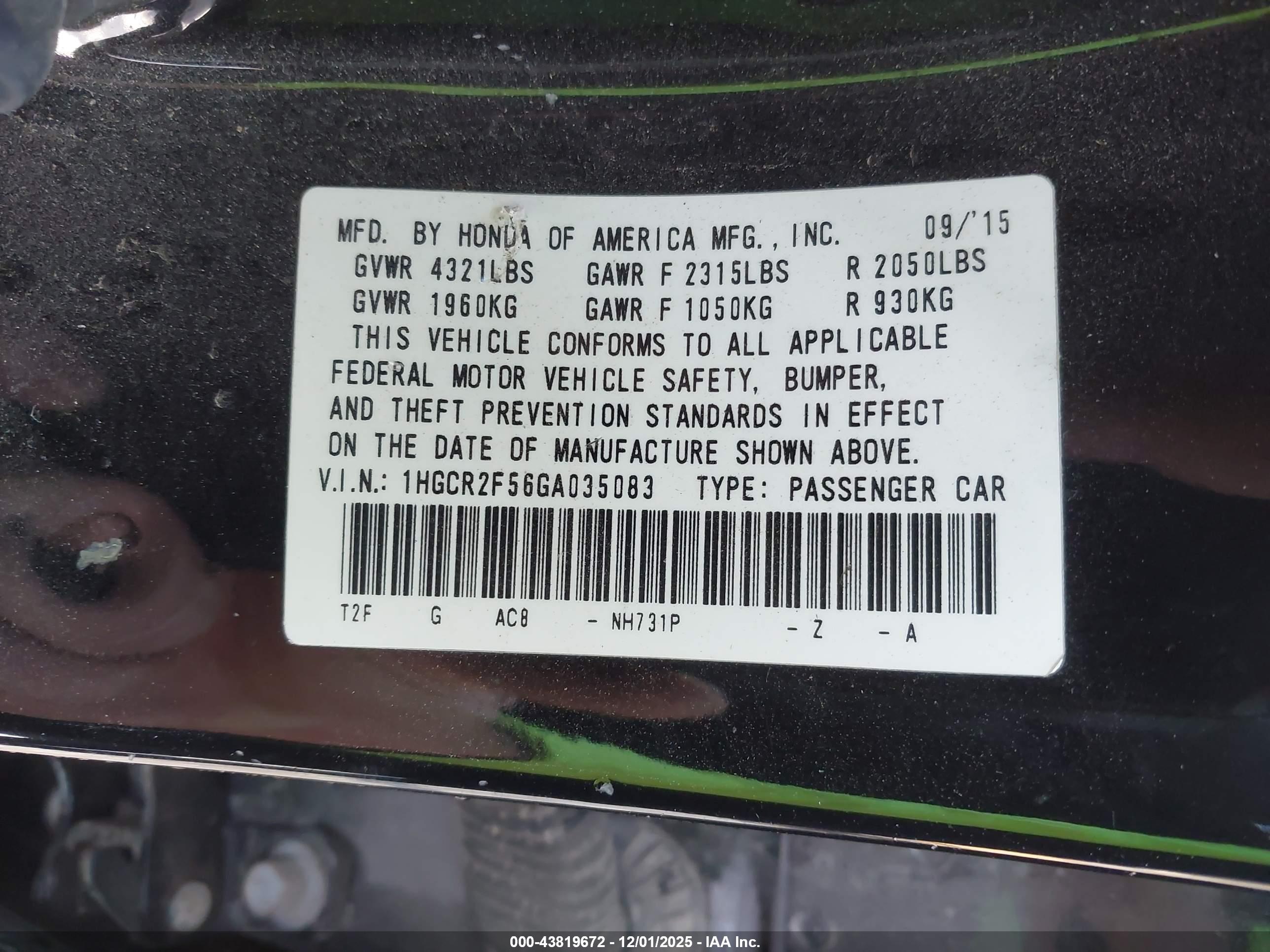 HONDA ACCORD image 9