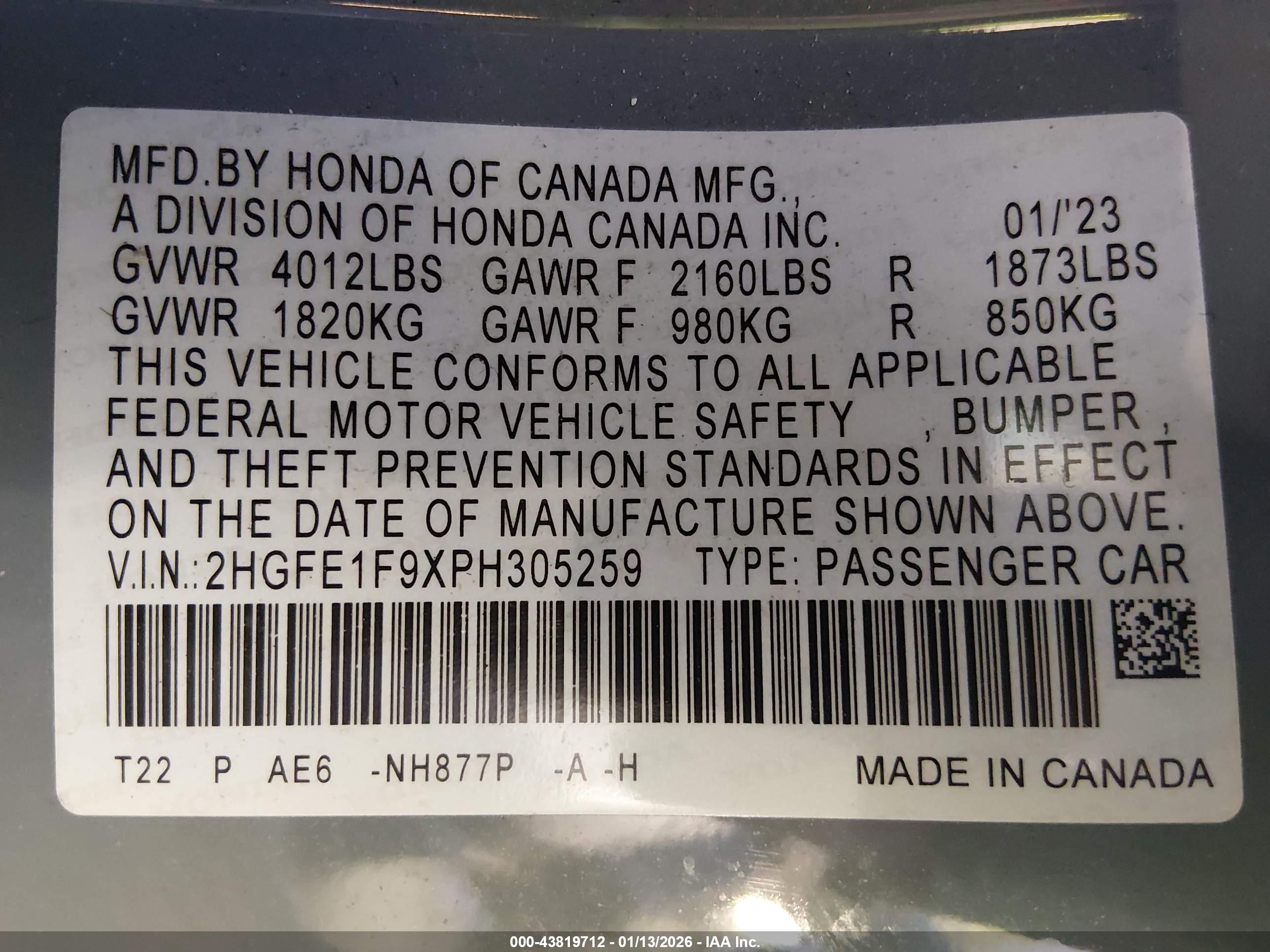 HONDA CIVIC image 9