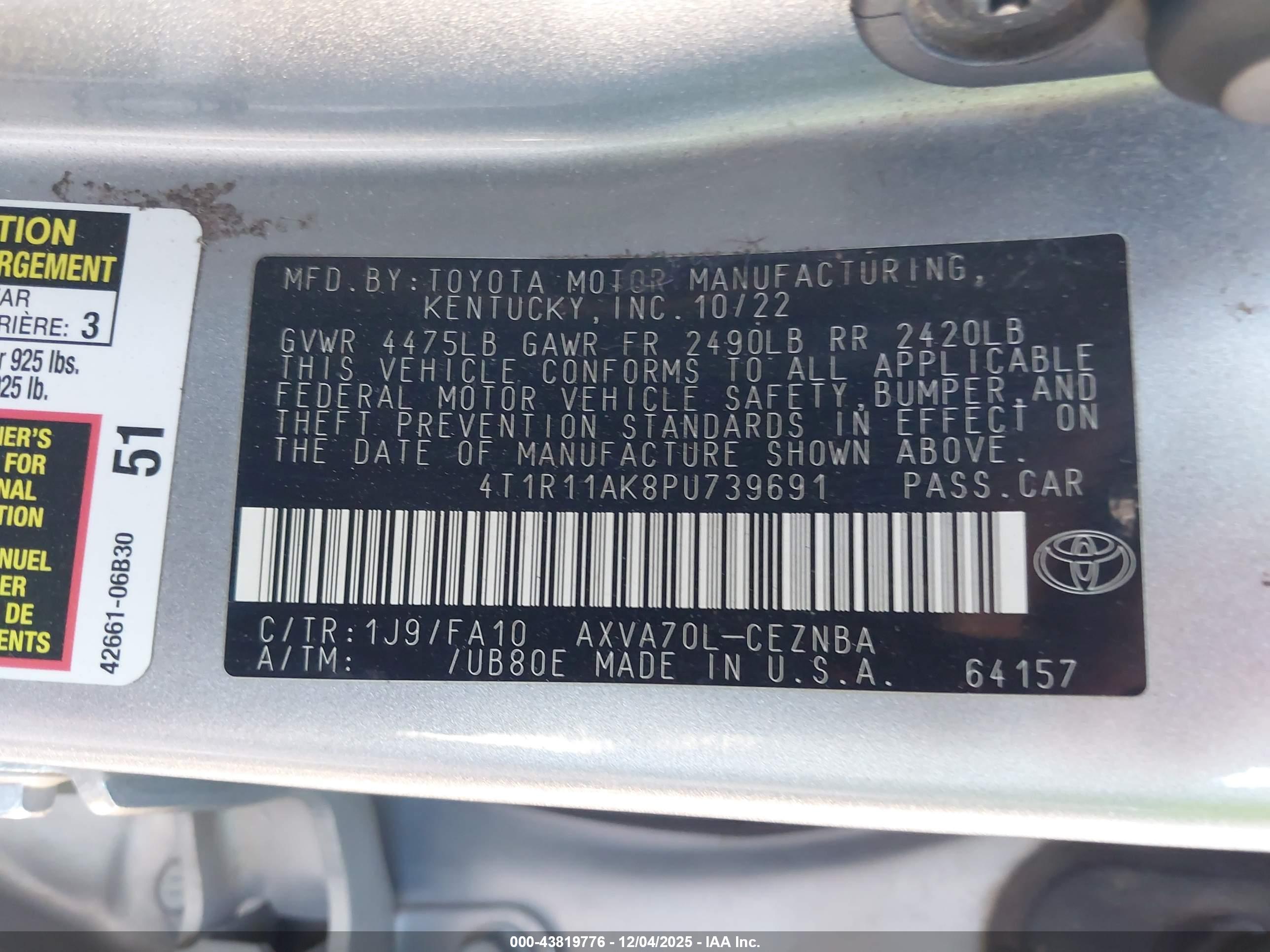 TOYOTA CAMRY image 9