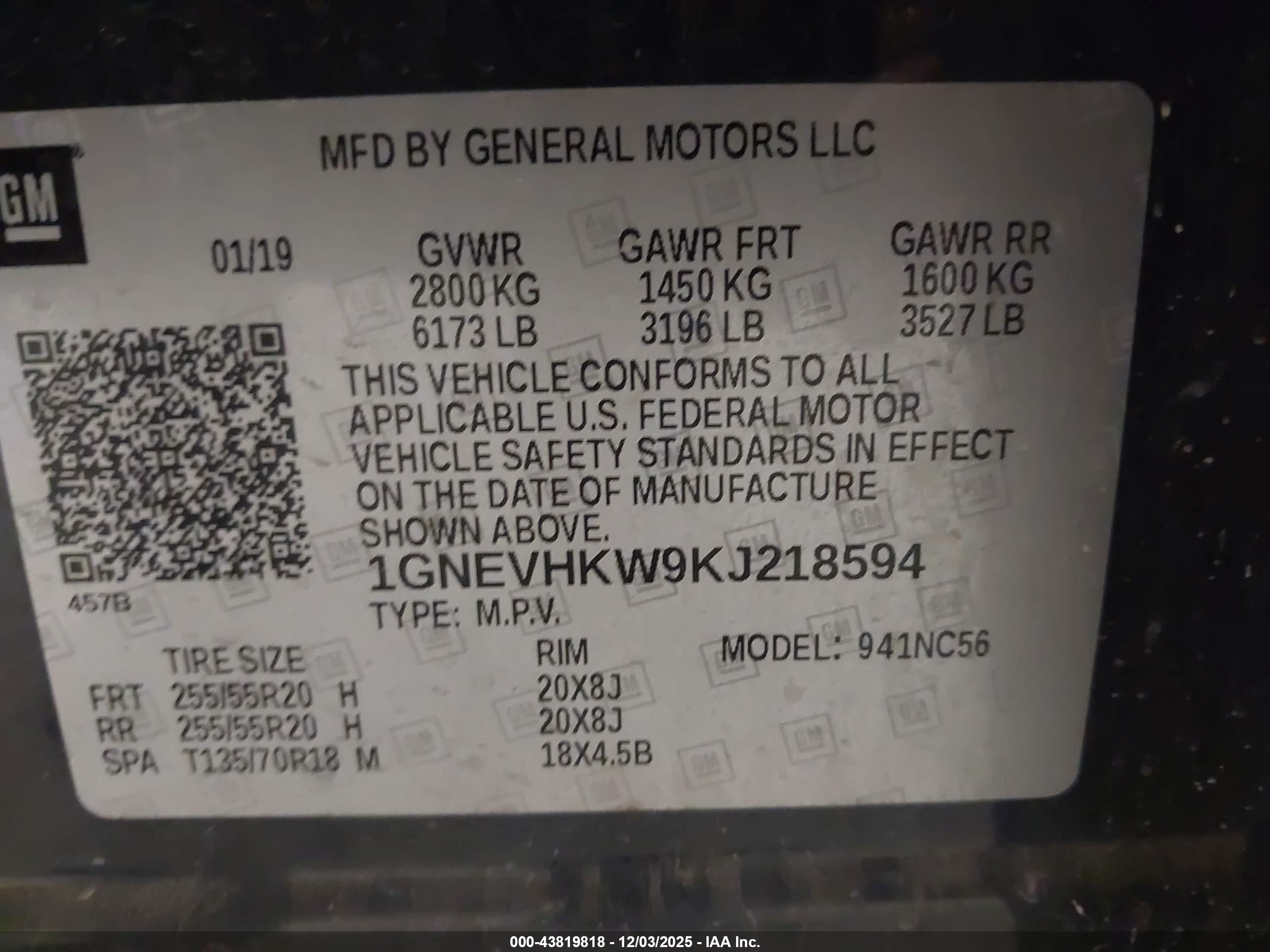 CHEVROLET TRAVERSE image 9