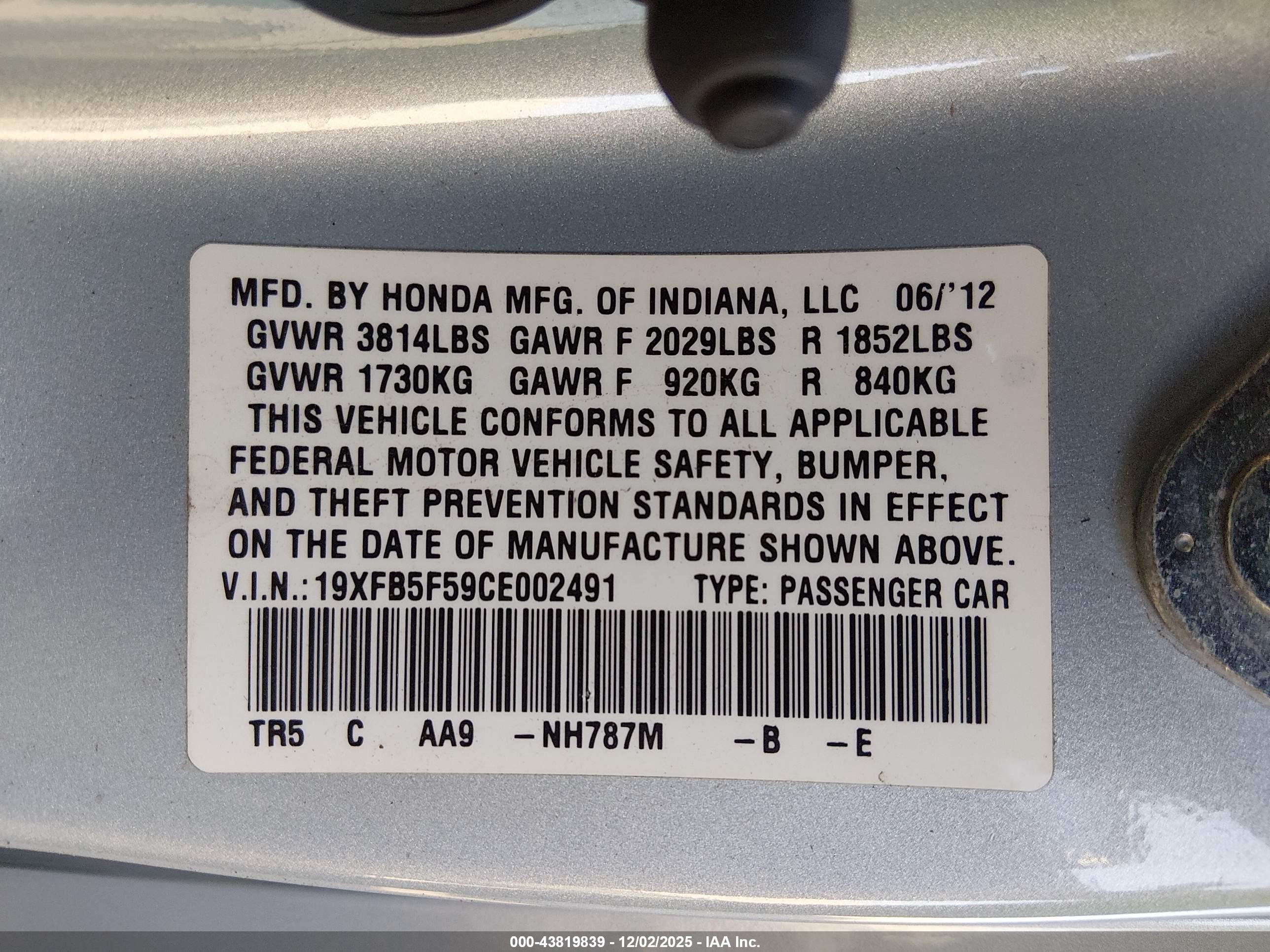 HONDA CIVIC image 9