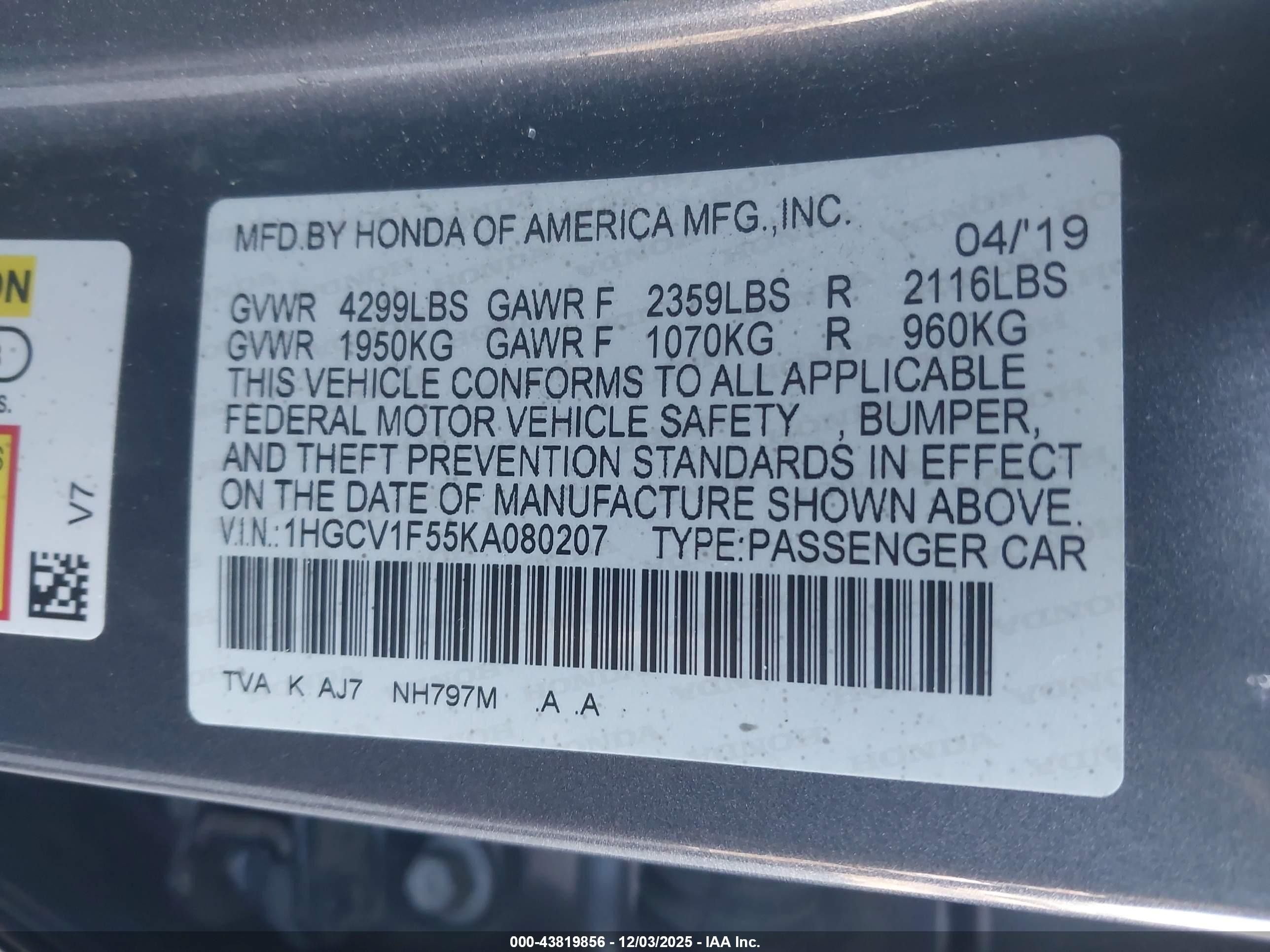HONDA ACCORD image 9
