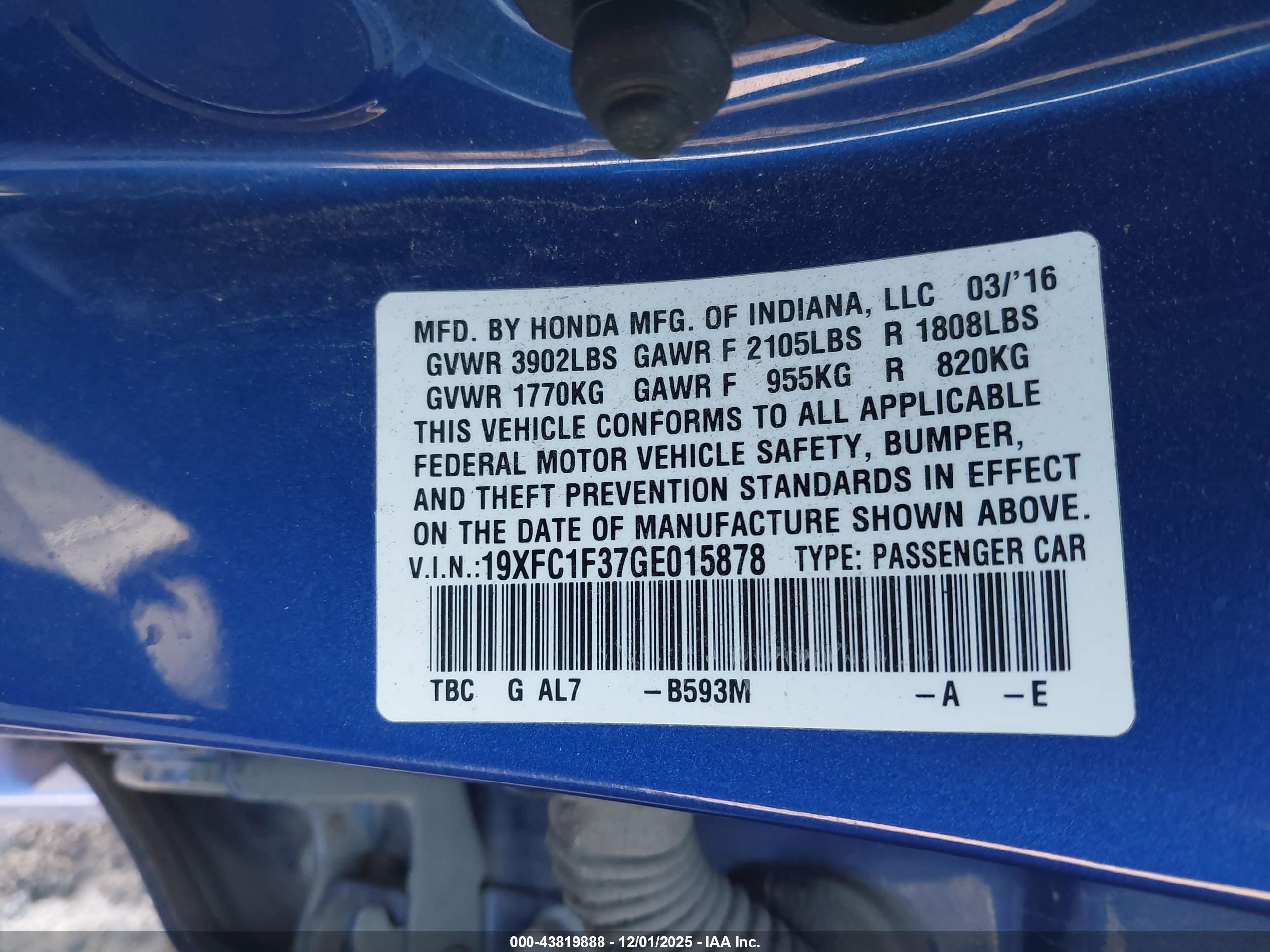 HONDA CIVIC image 9