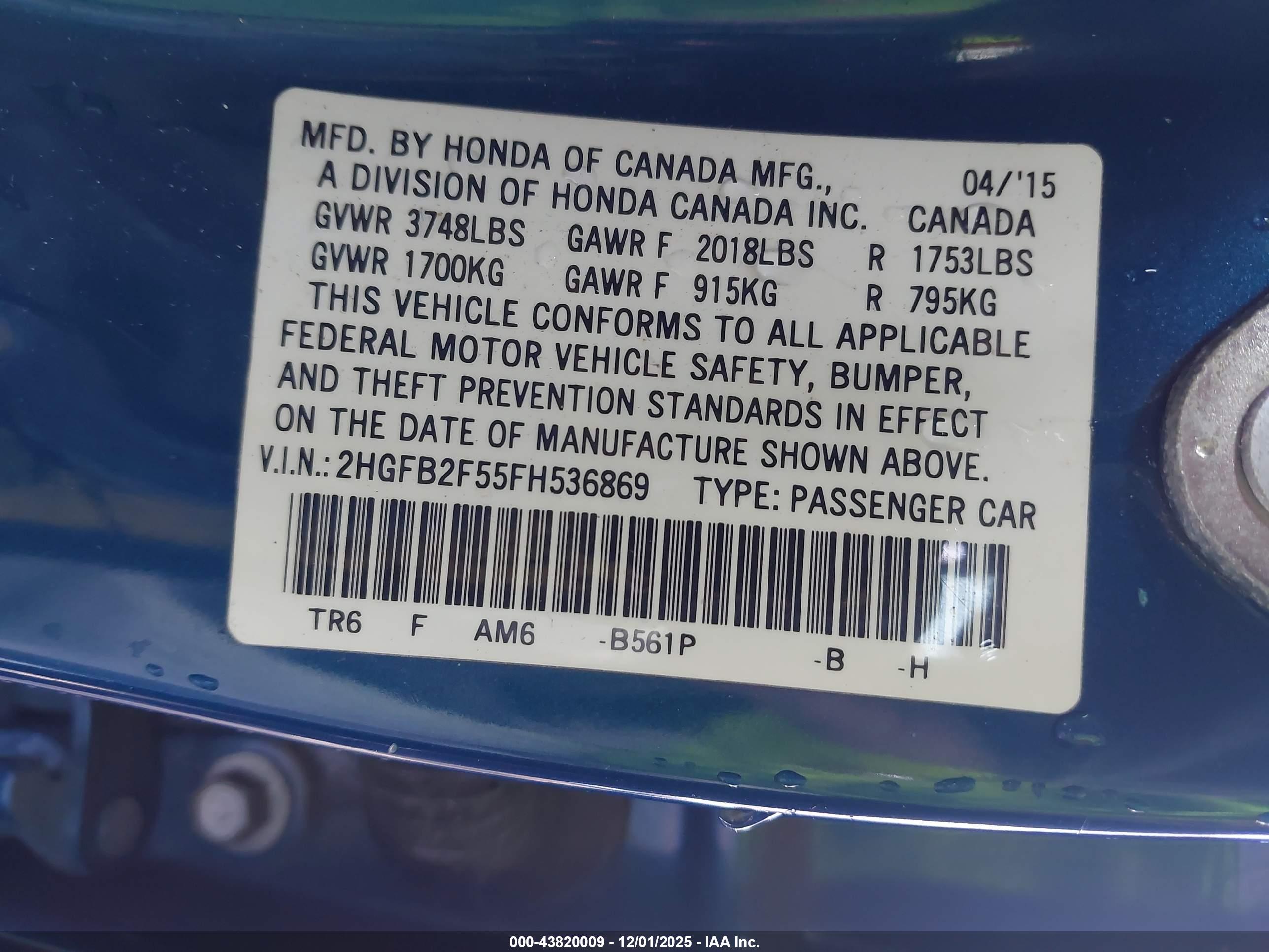 HONDA CIVIC image 9