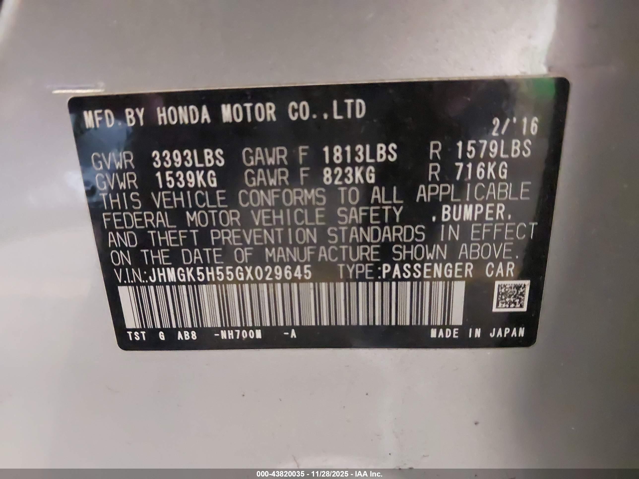 HONDA FIT image 9