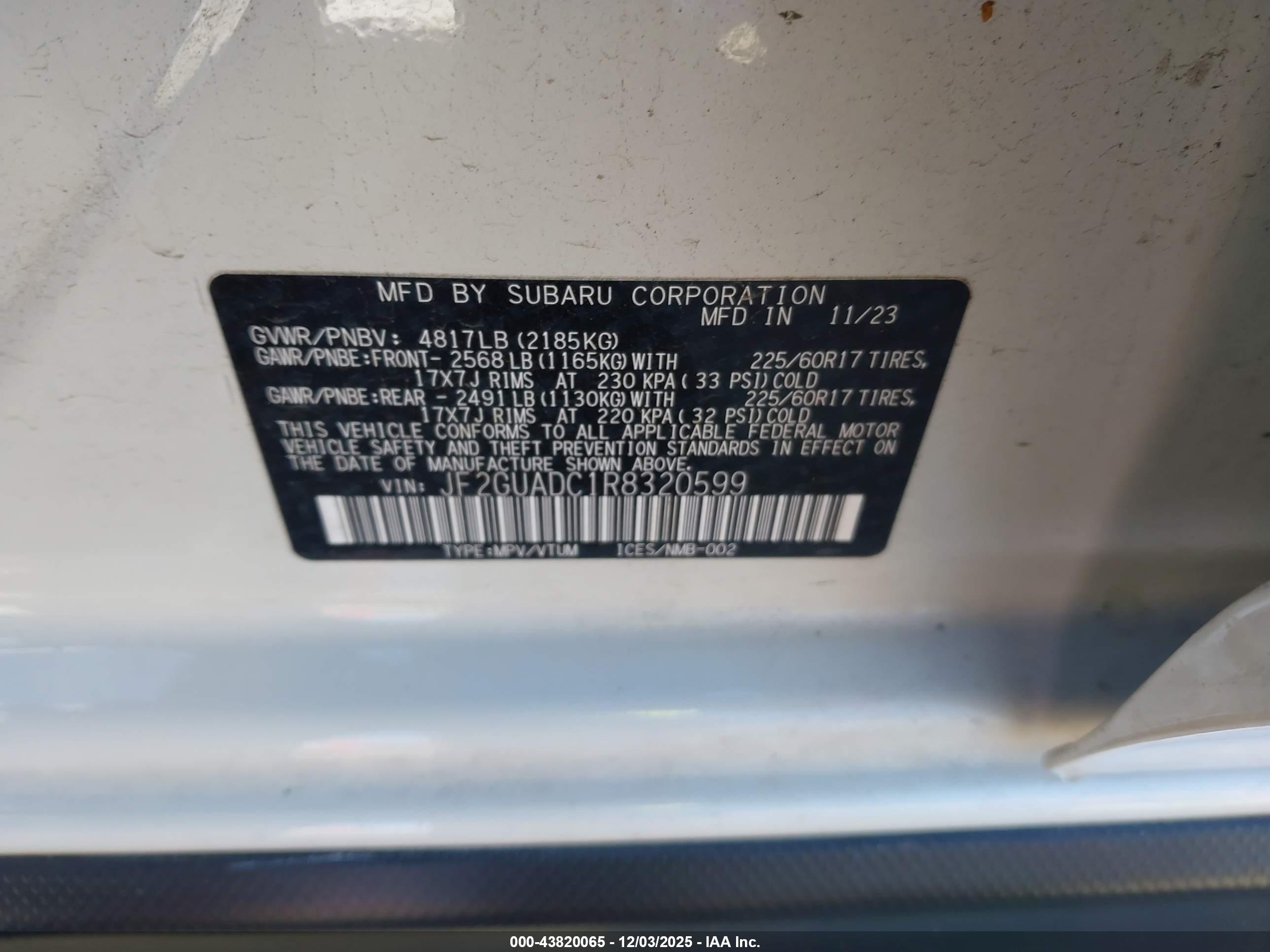 SUBARU CROSSTREK image 9