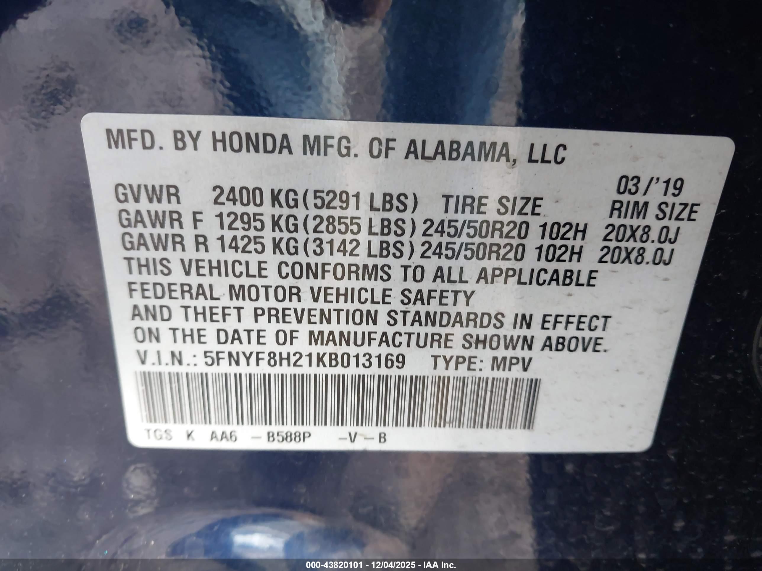 HONDA PASSPORT image 9