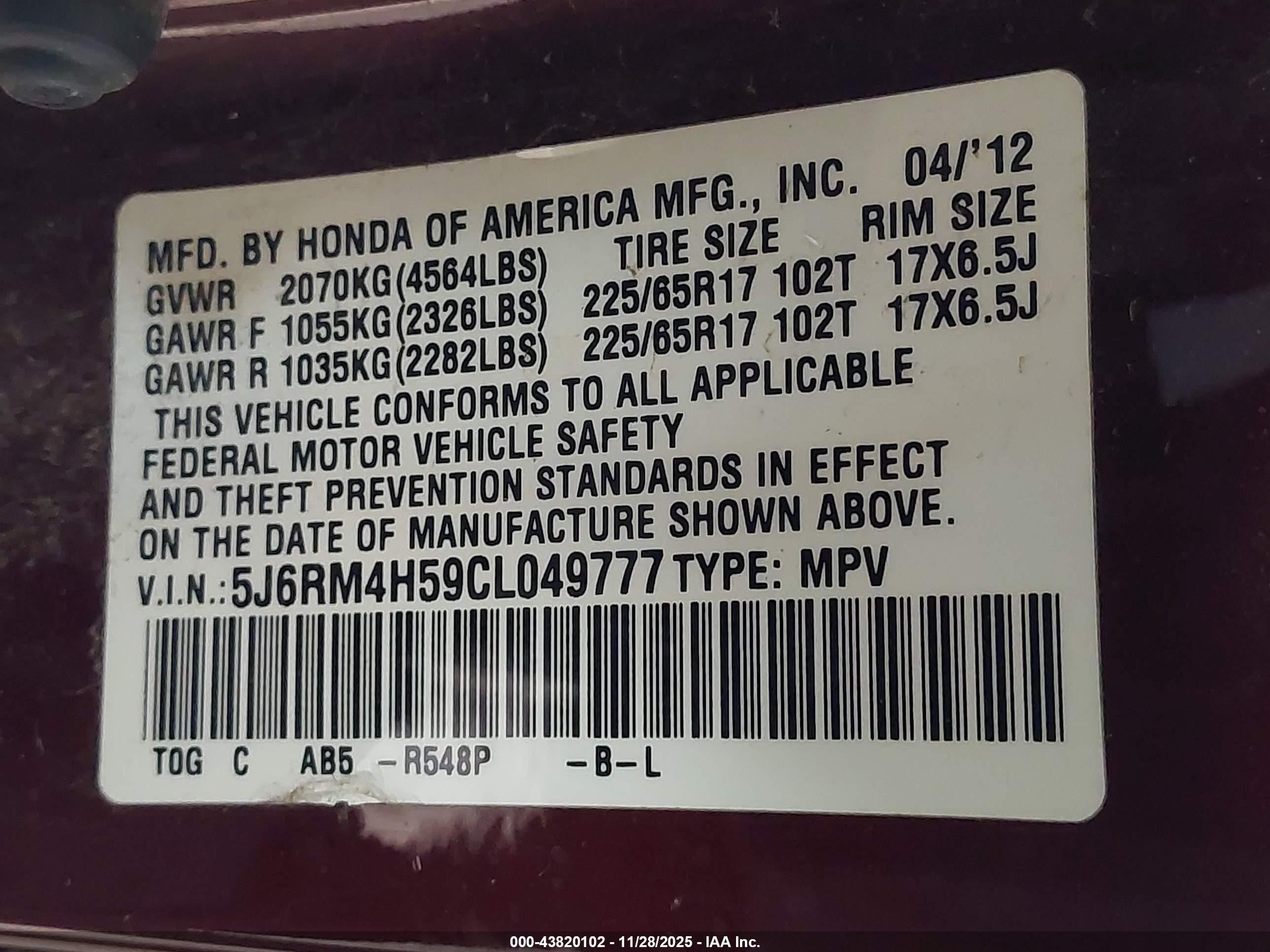 HONDA CR-V image 9