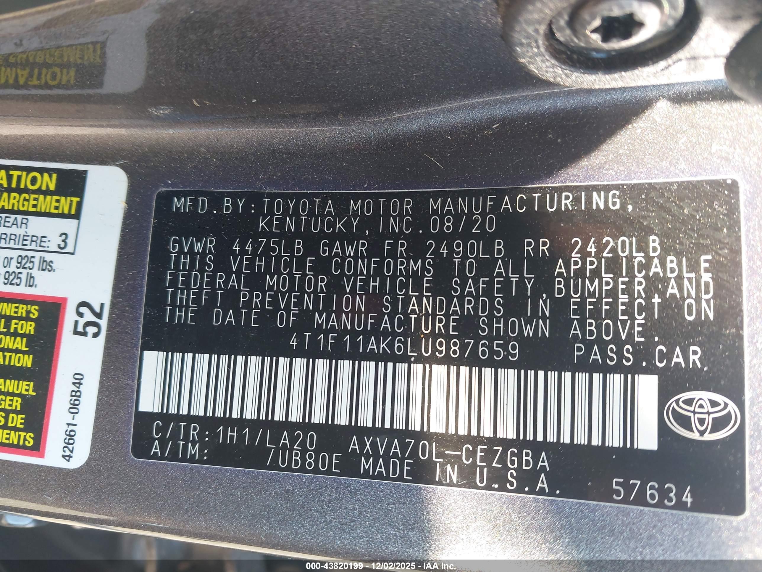 TOYOTA CAMRY image 9